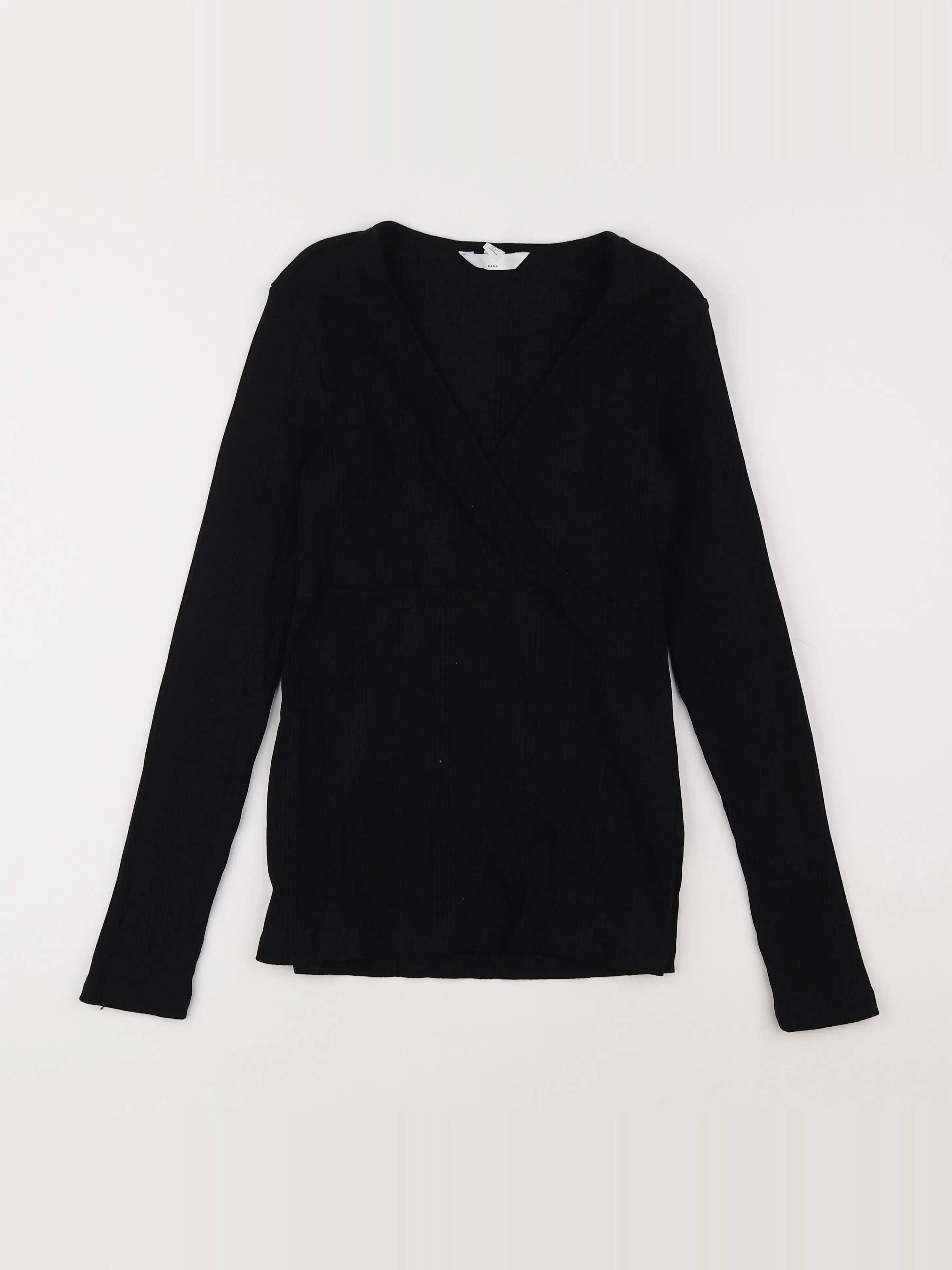 H&M - tee-shirt grossesse noir - 36 à 38