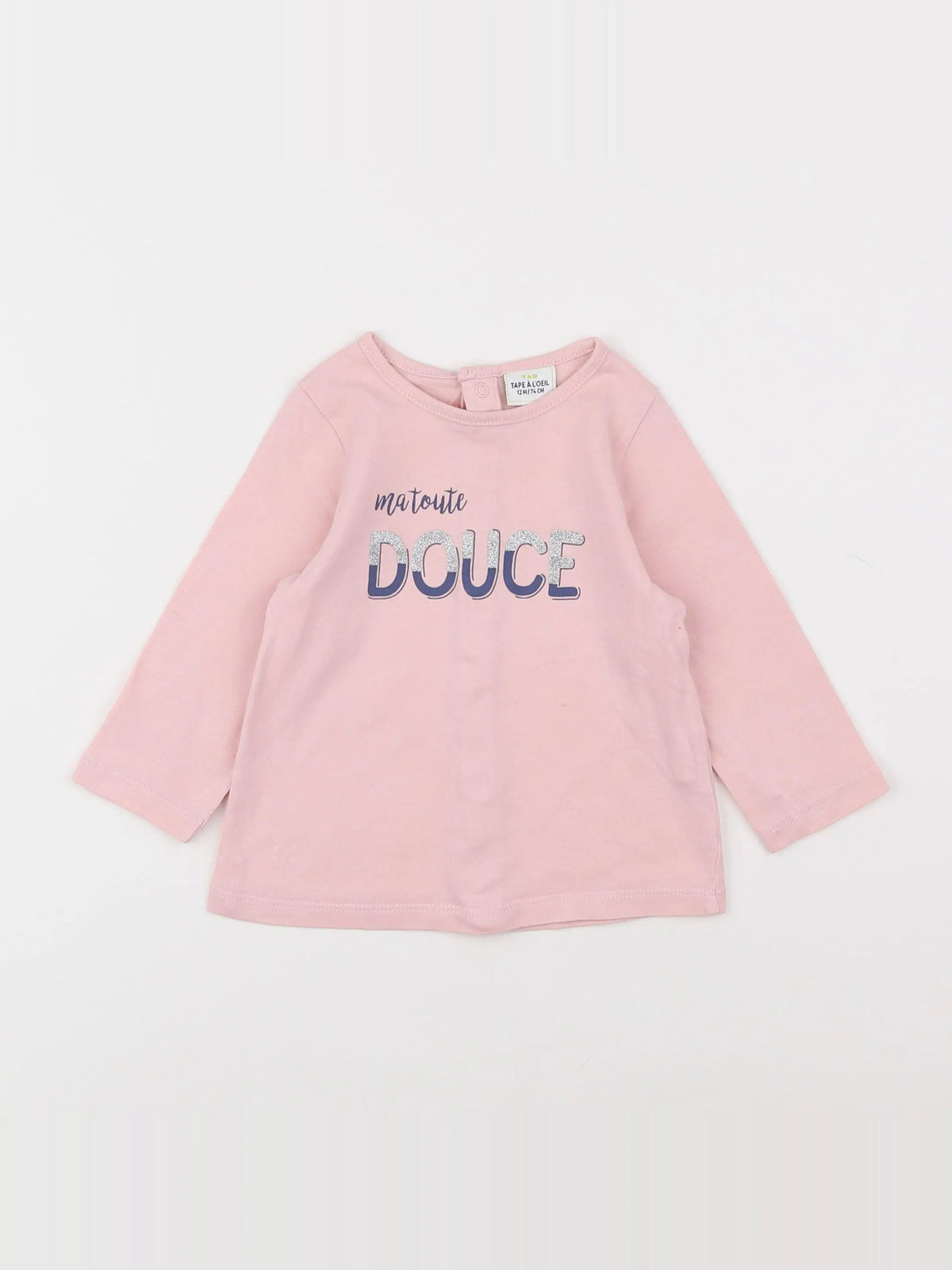 Tape à l'oeil - tee-shirt rose - 12 mois