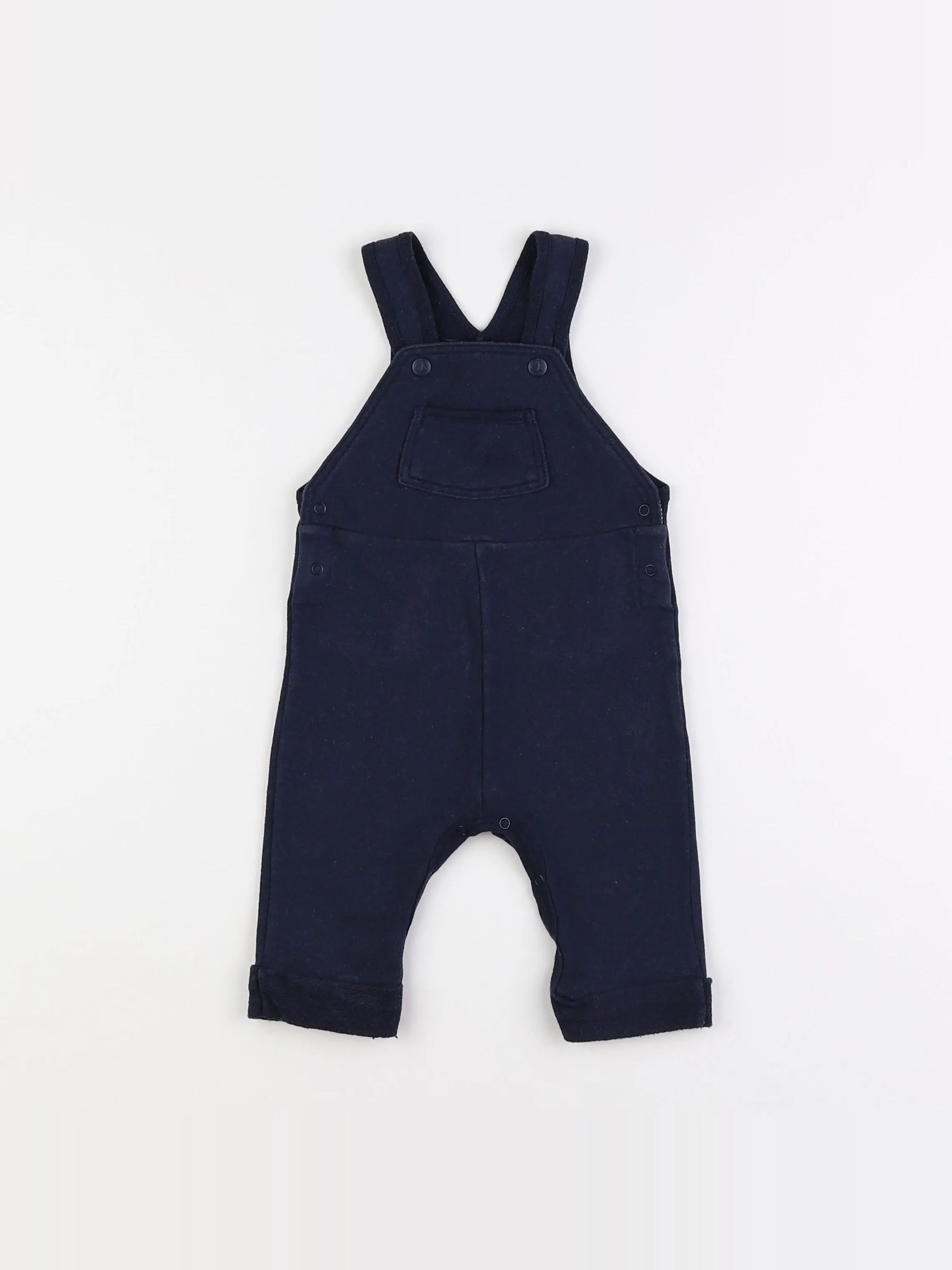 Petit Bateau - salopette bleu - 6 mois