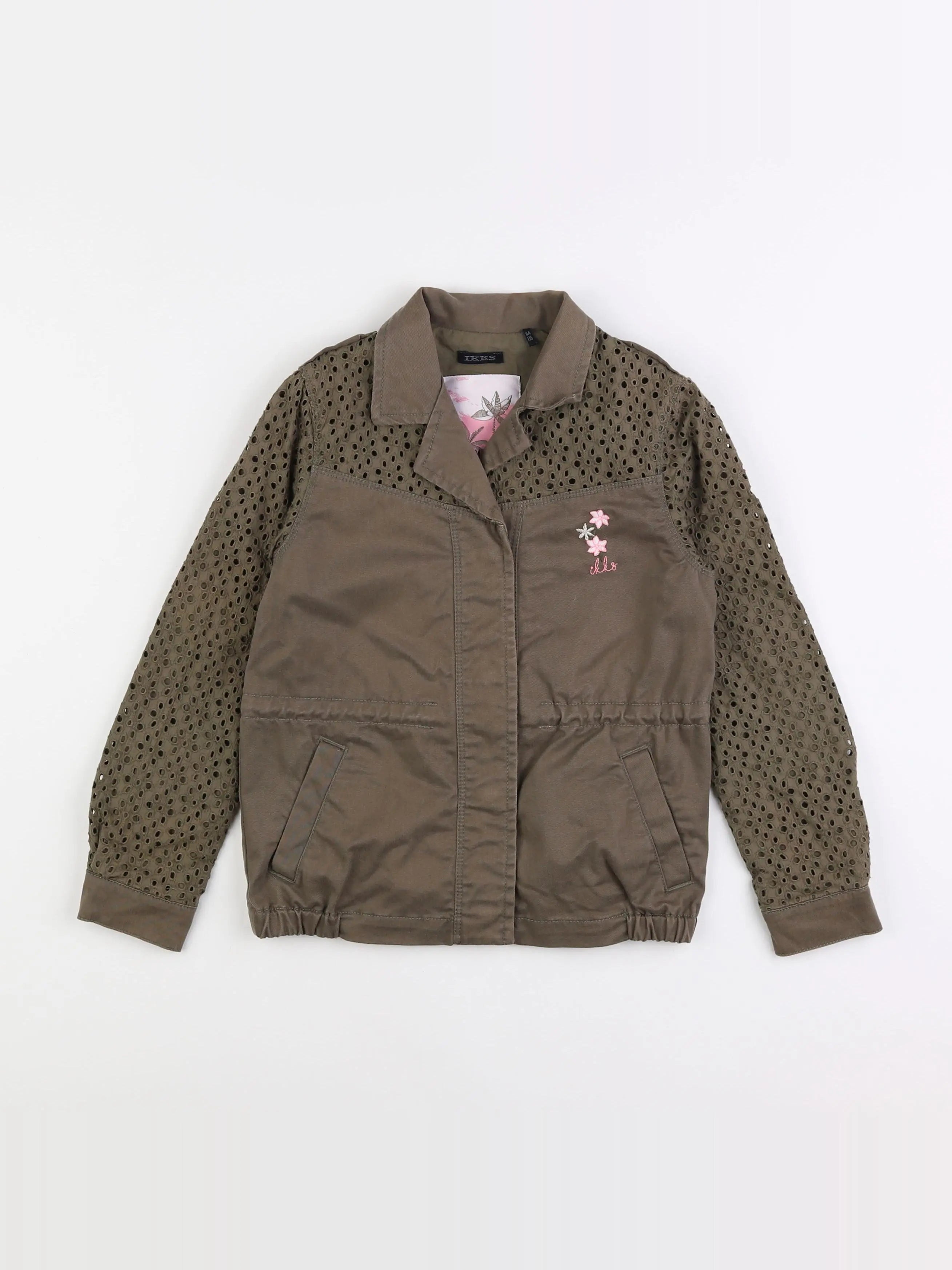 IKKS - veste imprimé au dos, doublé vert - 6 ans