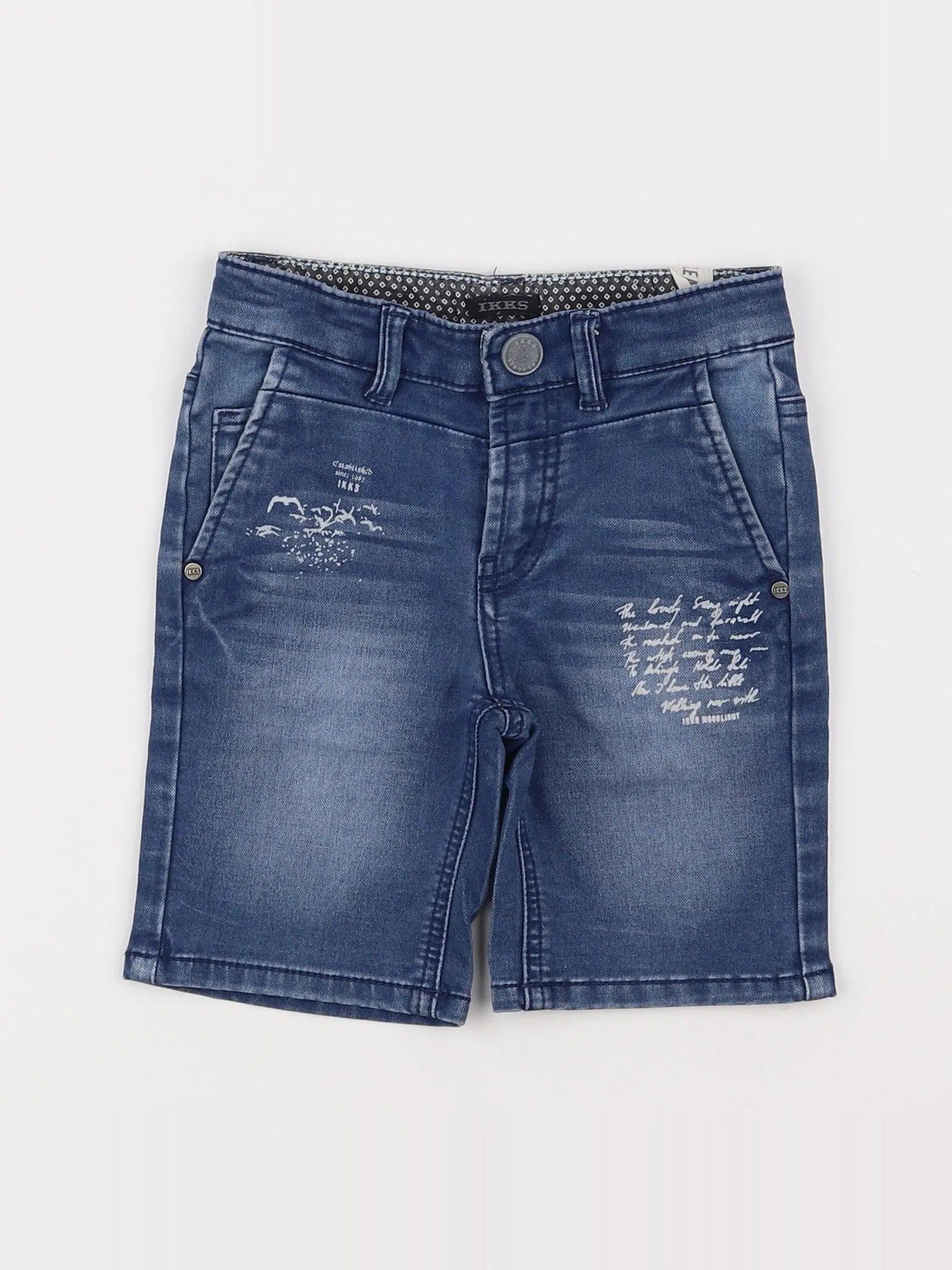 IKKS - short bleu - 4 ans