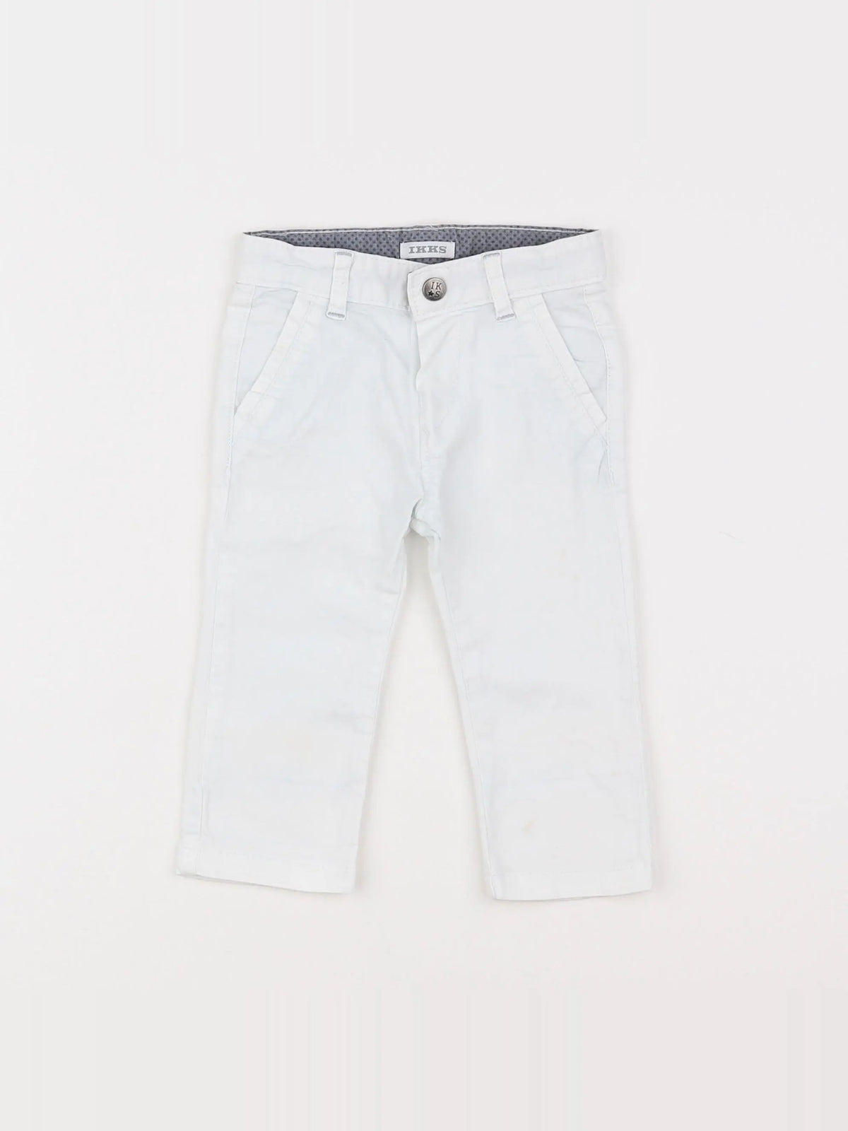 IKKS - pantalon blanc - 6 mois