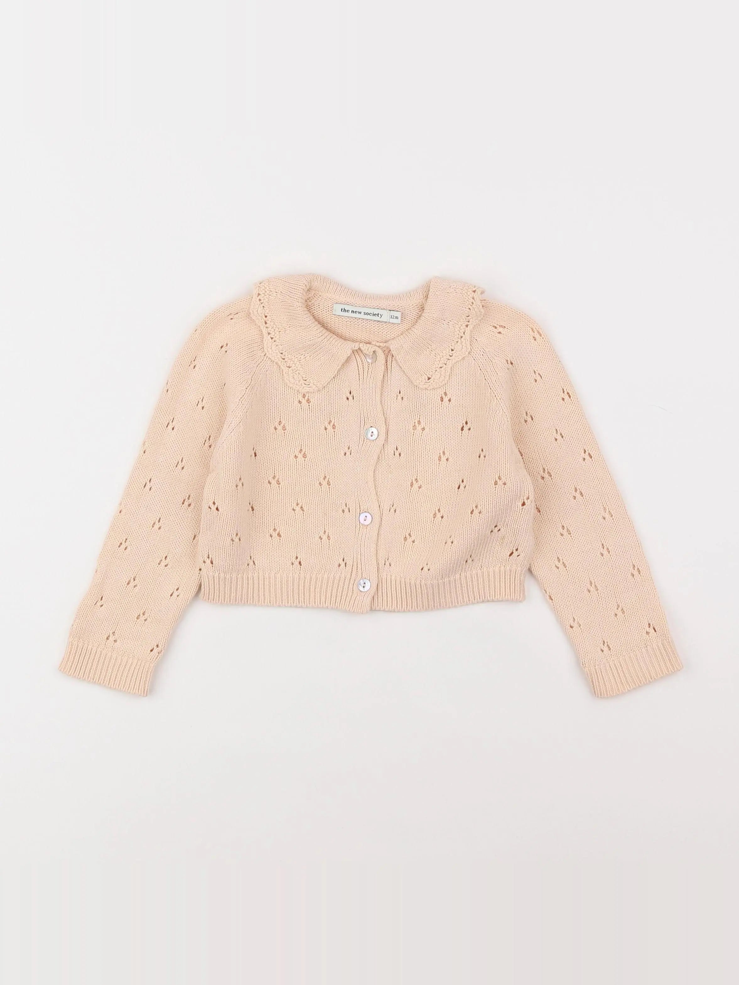 The new society - gilet rose - 12 mois
