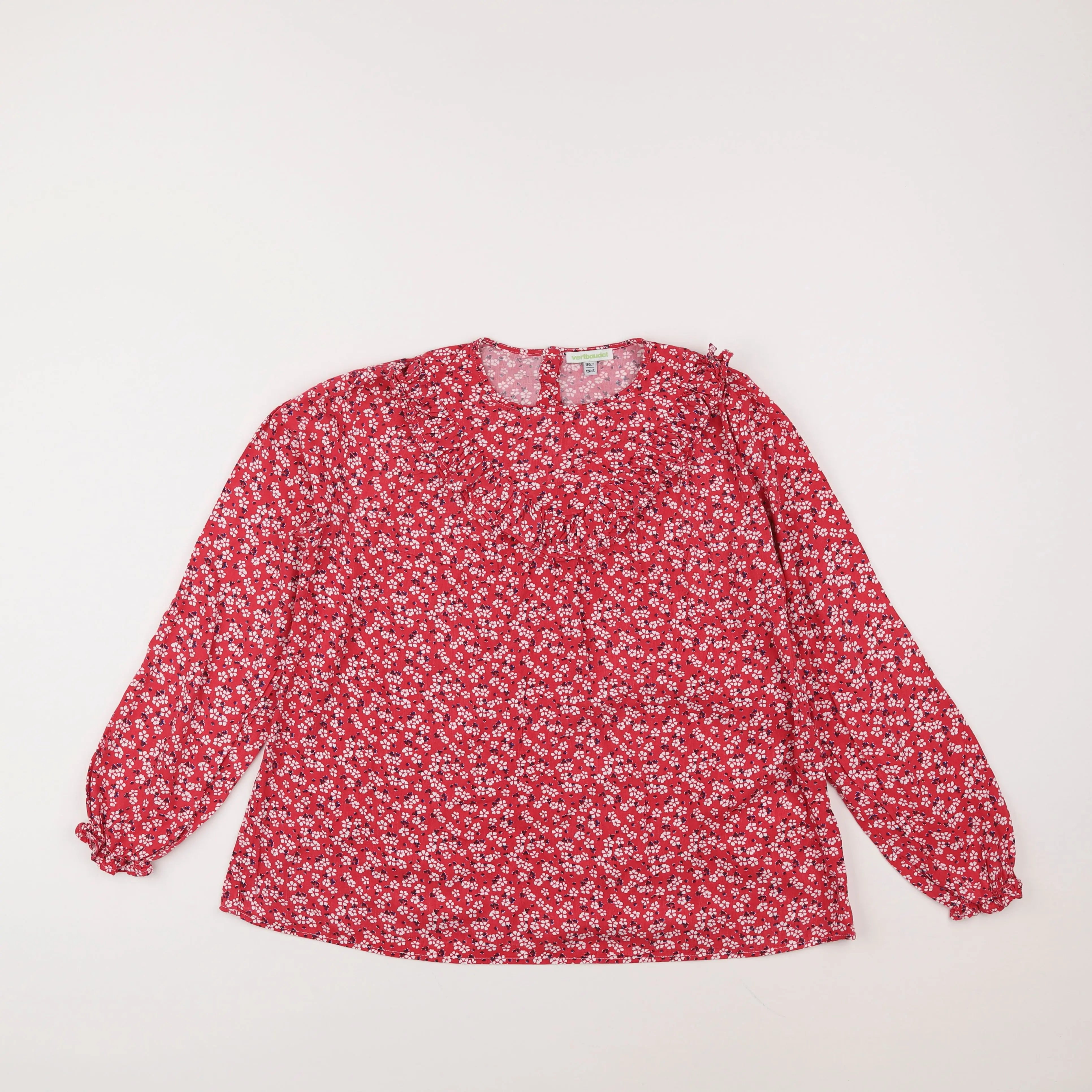 Vertbaudet - blouse rouge - 12 ans