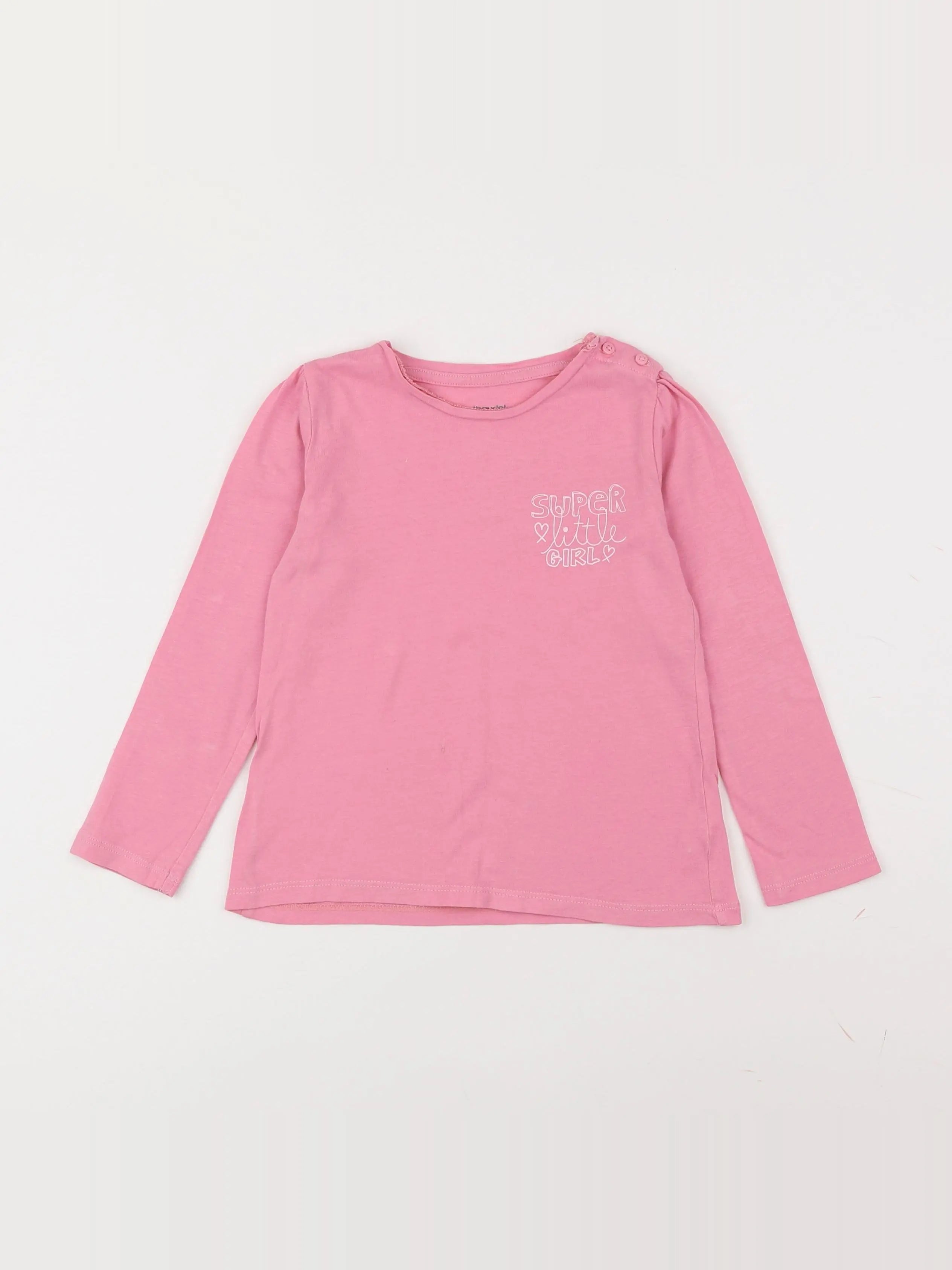 Vertbaudet - tee-shirt rose - 3 ans
