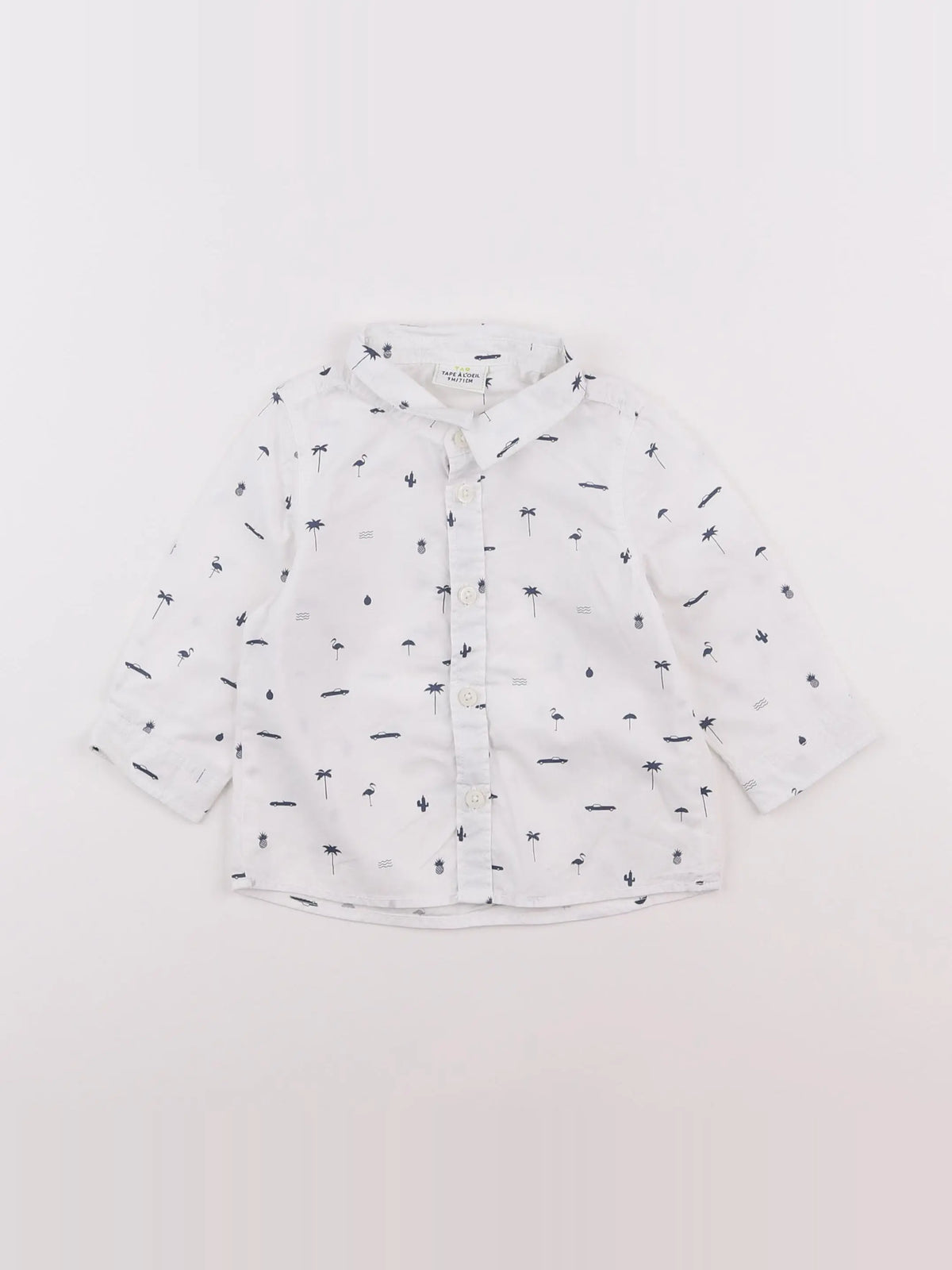 Tape à l'oeil - chemise blanc - 9 mois