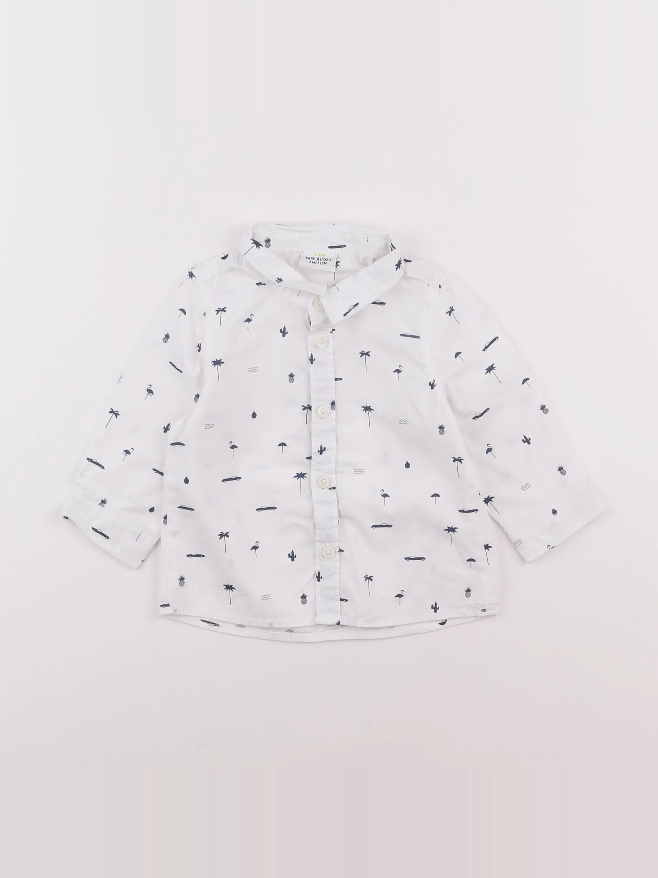 Tape à l'oeil - chemise blanc - 9 mois