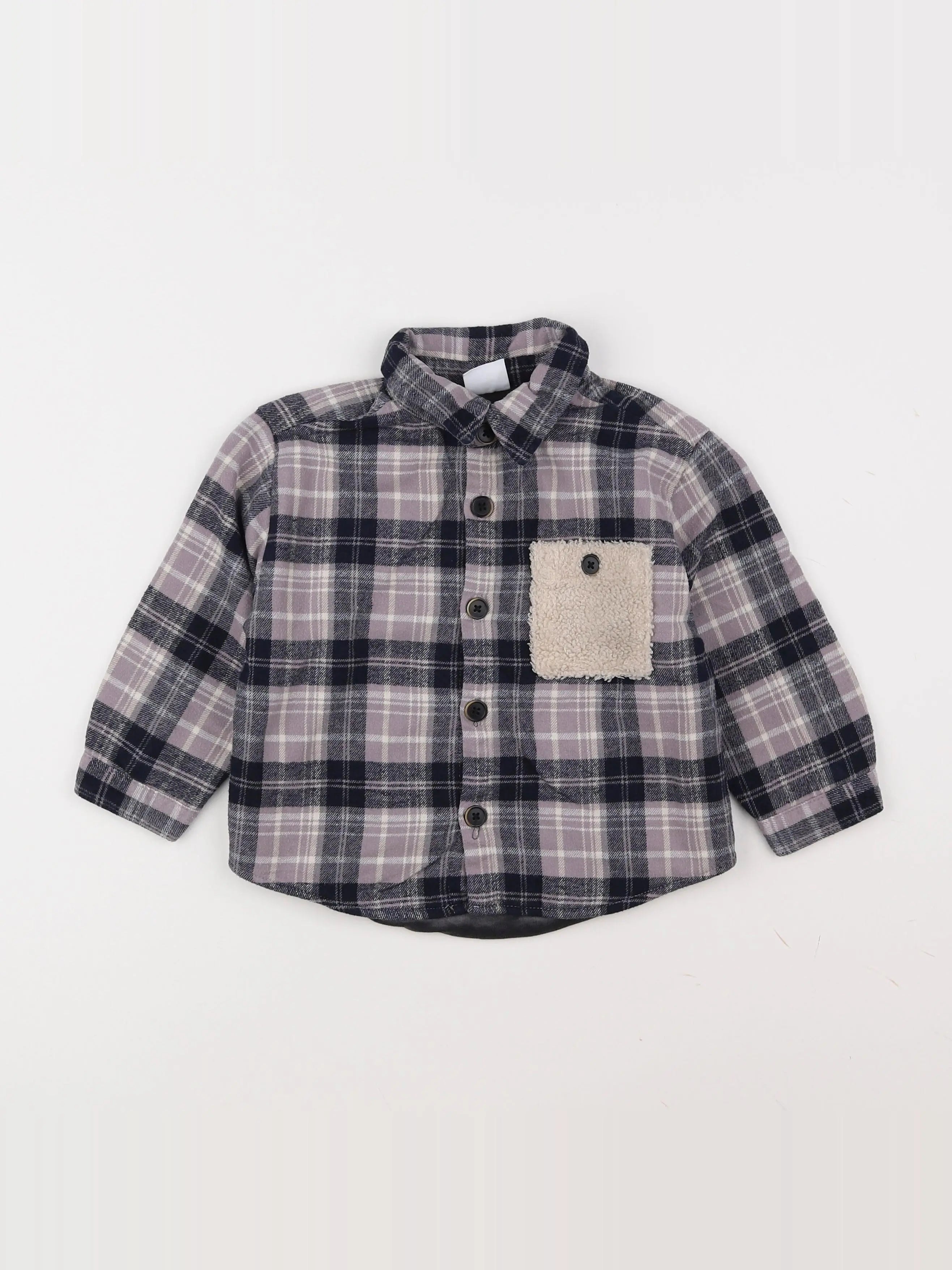 Zara - chemise violet - 18 mois à 2 ans