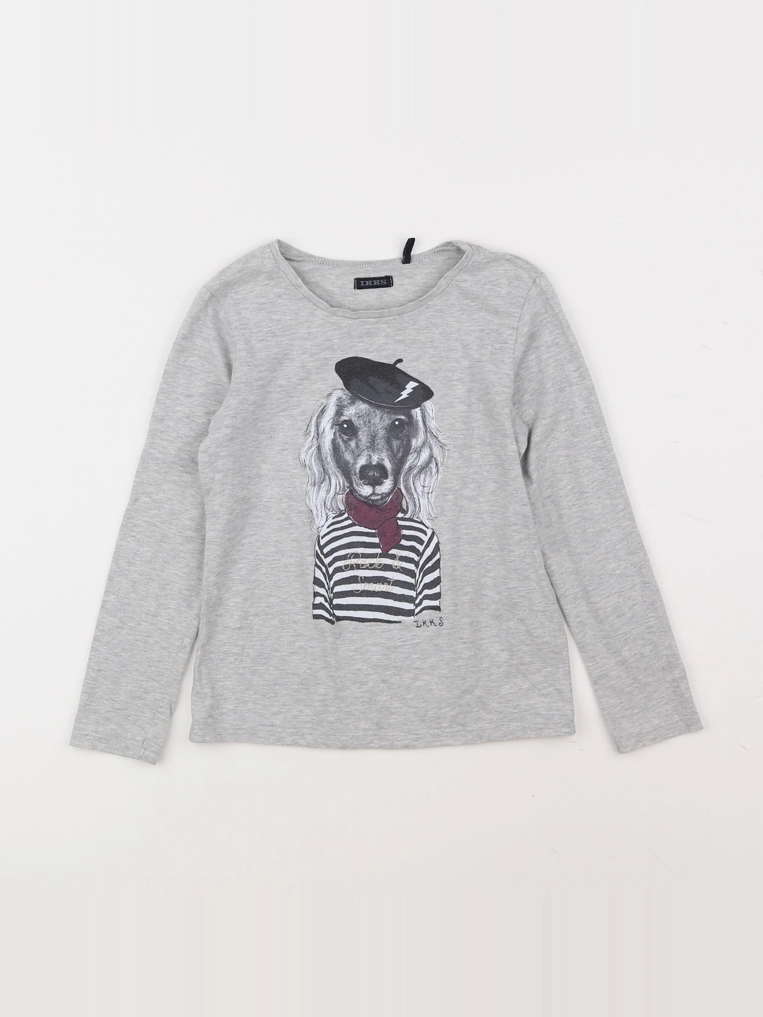 IKKS - tee-shirt gris - 6 ans
