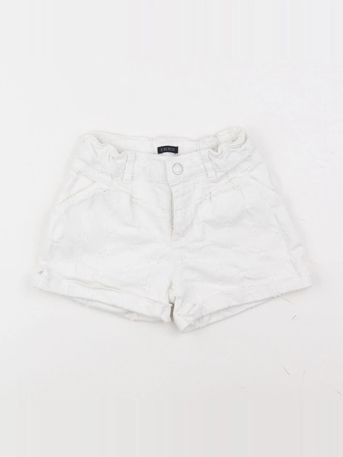 IKKS - short blanc - 8 ans
