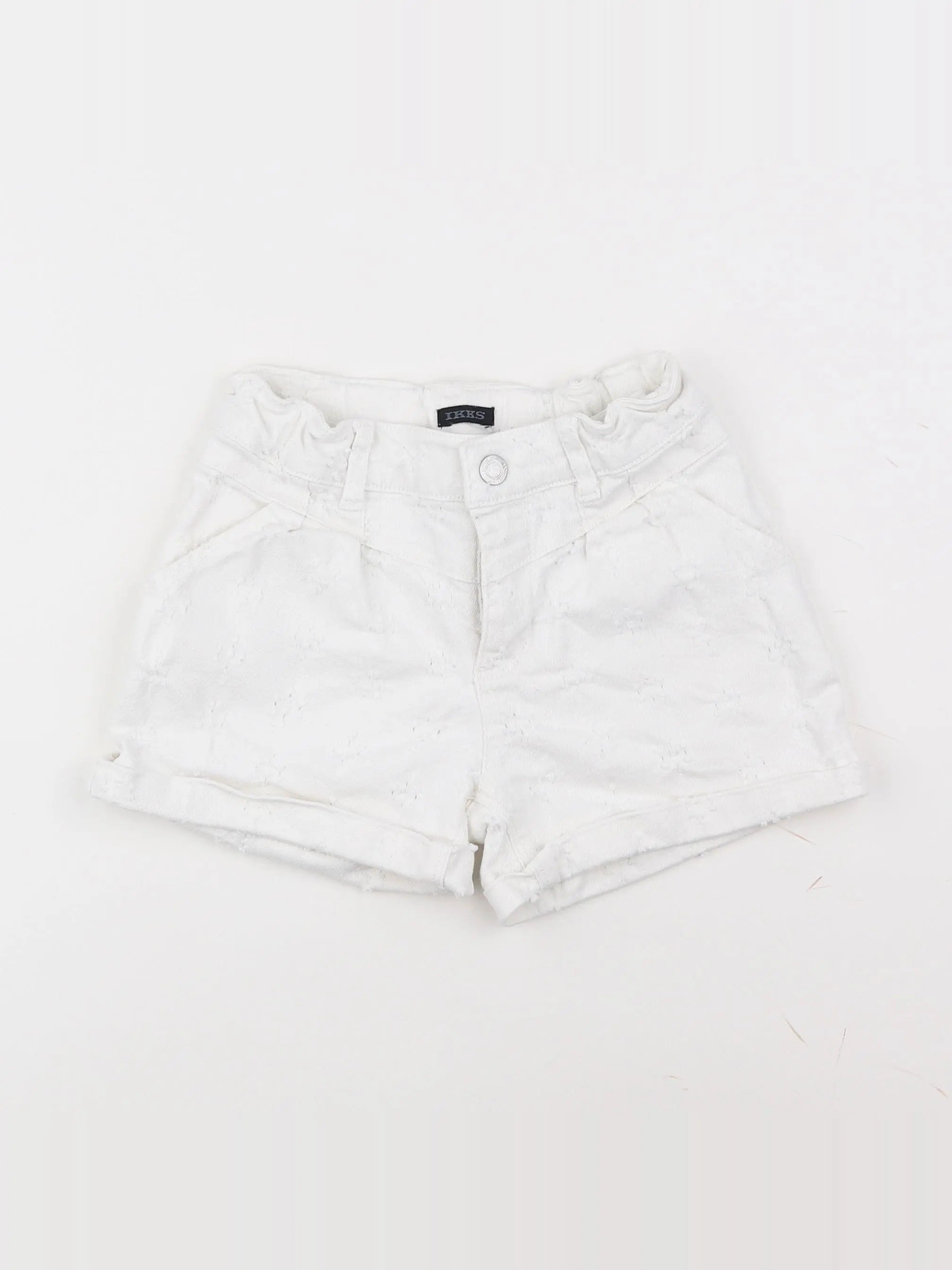 IKKS - short blanc - 8 ans
