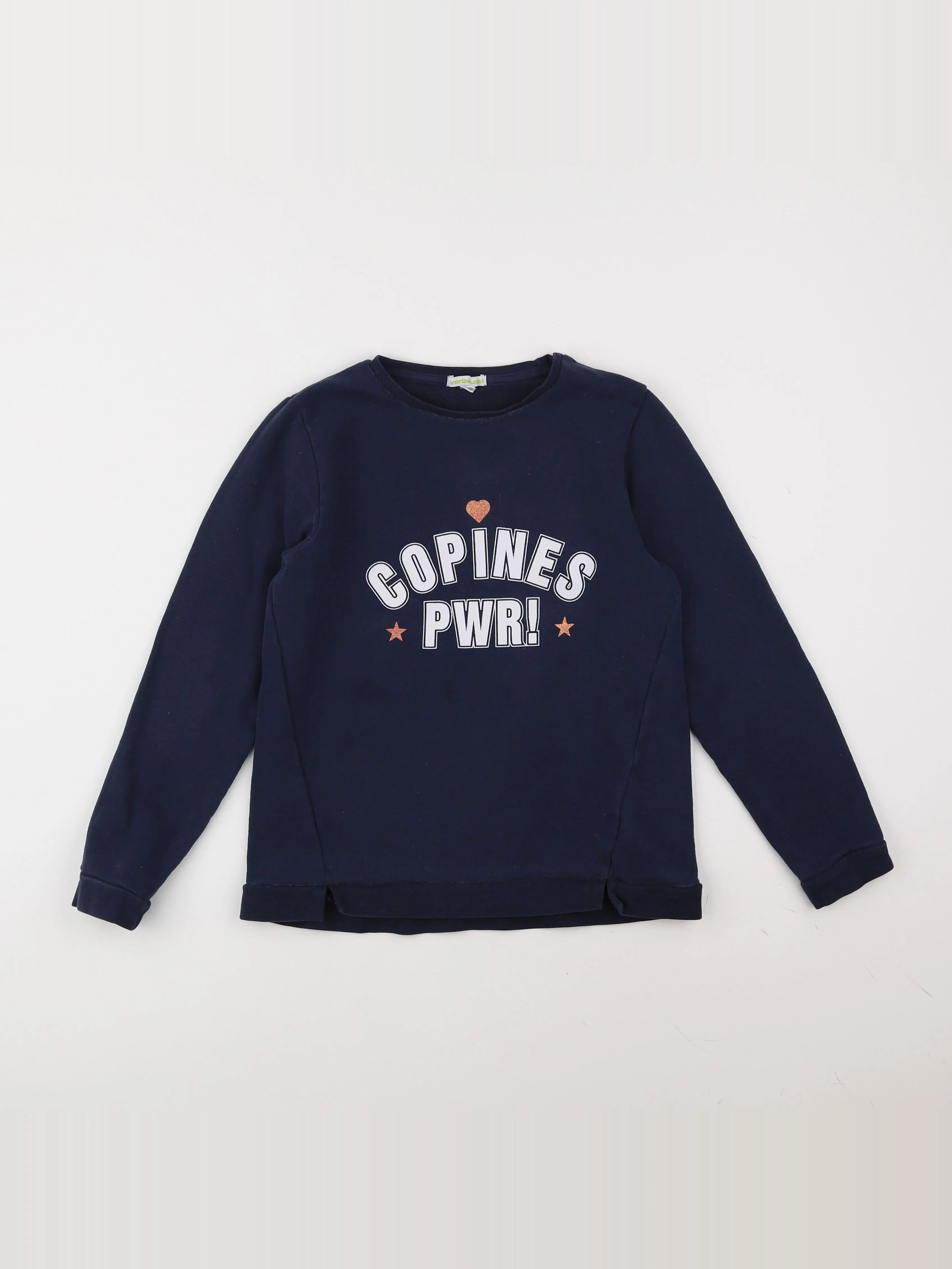 Vertbaudet - sweat bleu - 12 ans