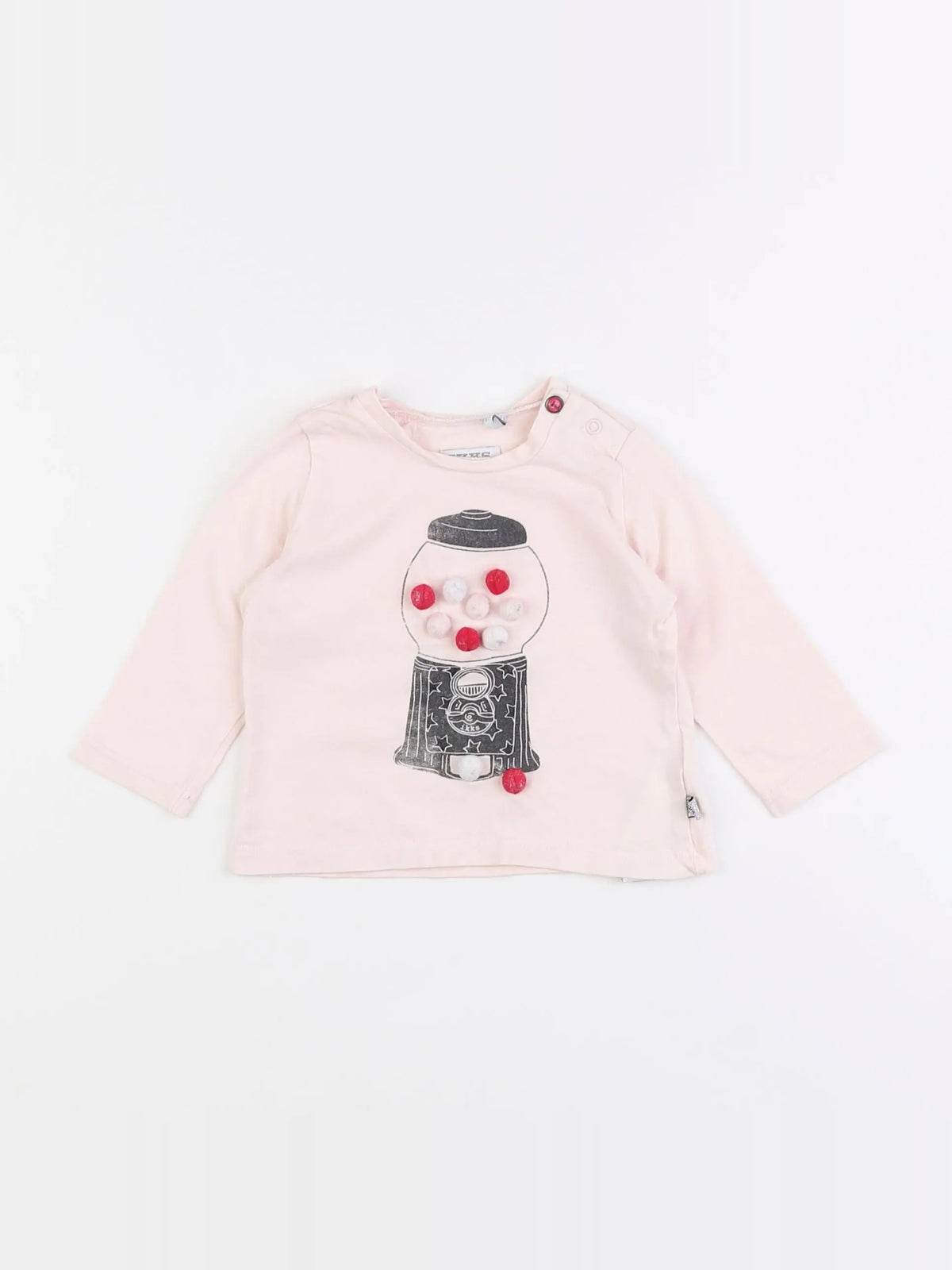 IKKS - tee-shirt rose - 6 mois