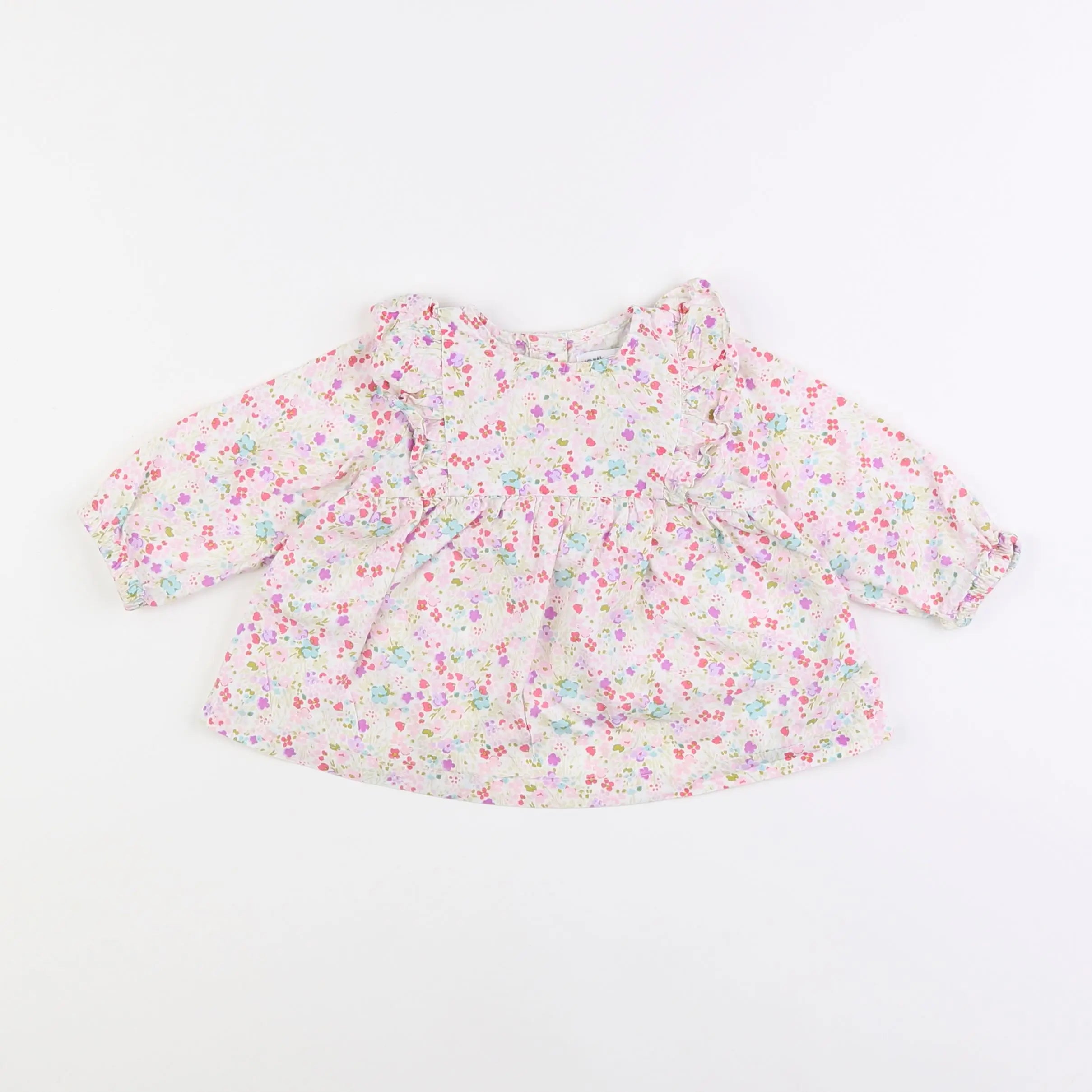 Vertbaudet - blouse multicolore - 12 mois