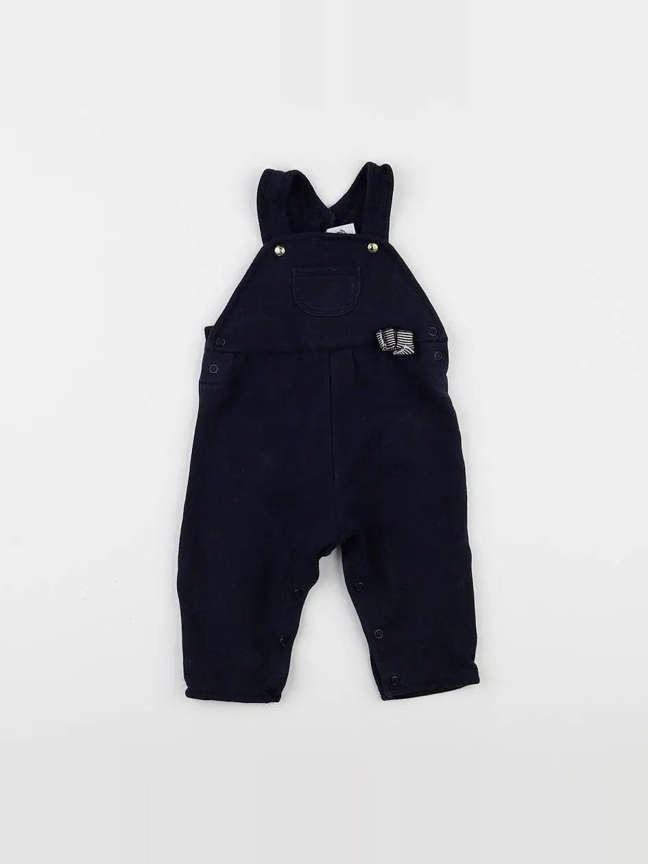 Petit Bateau - salopette bleu - 6 mois