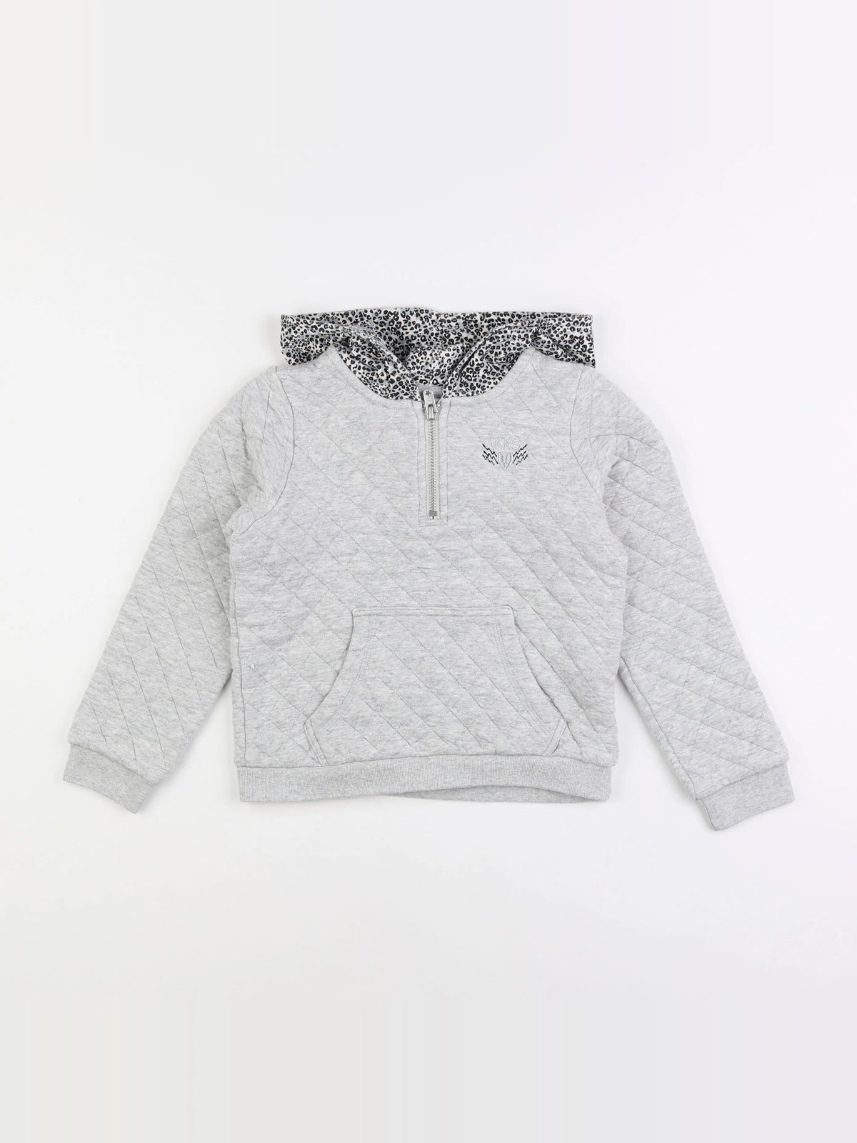 IKKS - sweat gris - 8 ans