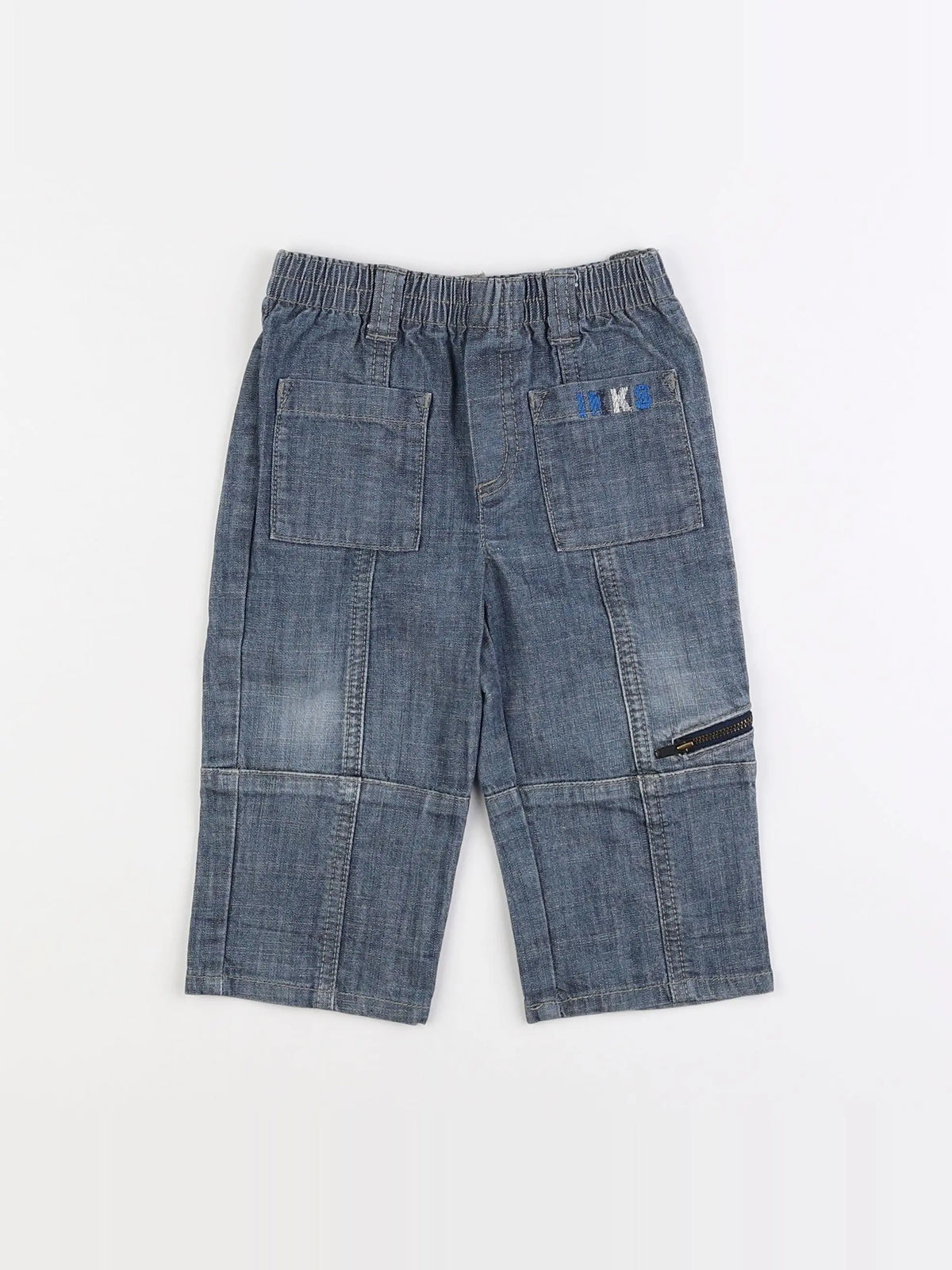 IKKS - pantalon bleu - 12 mois