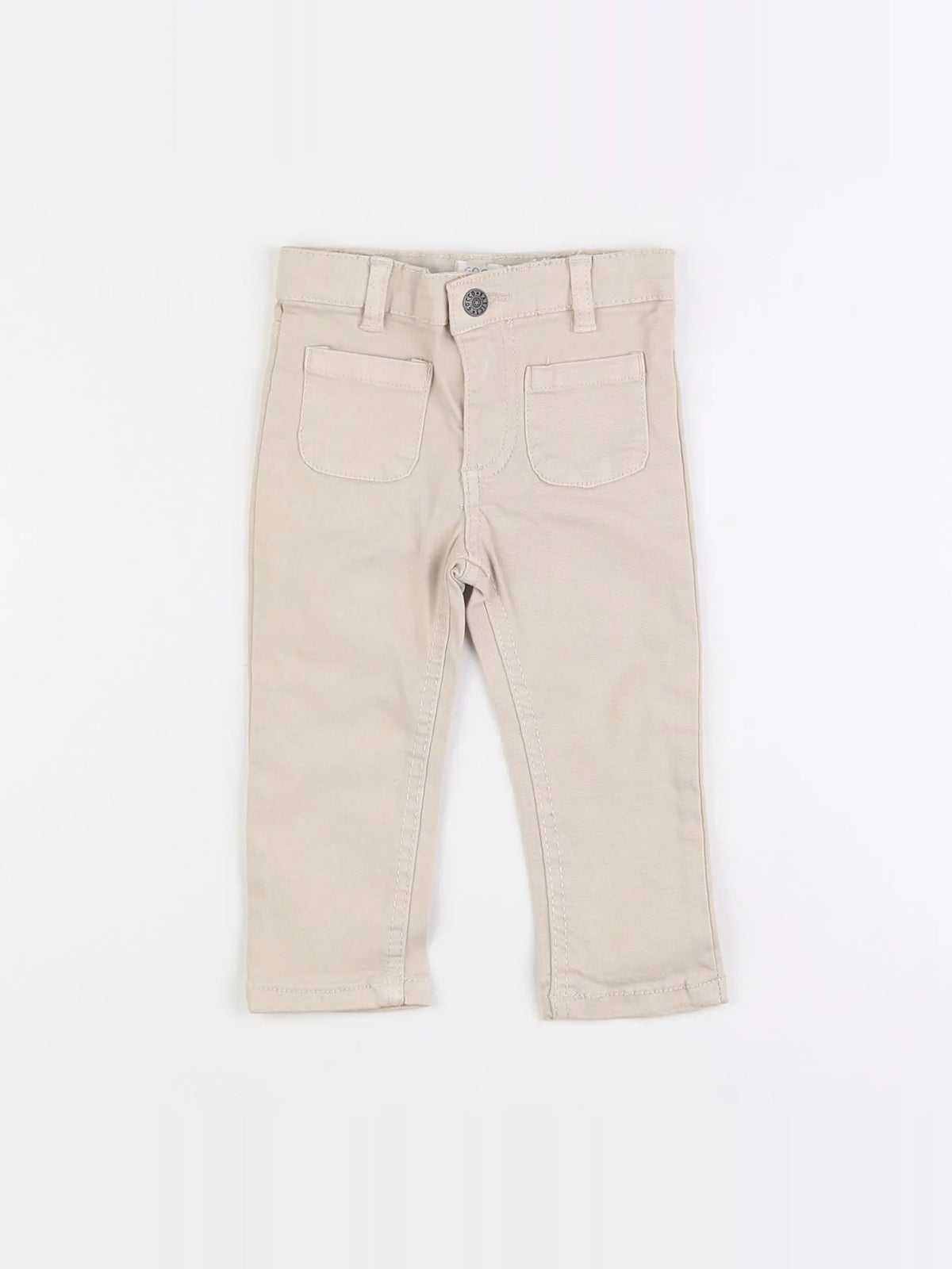 Gocco - jean beige - 9/12 mois