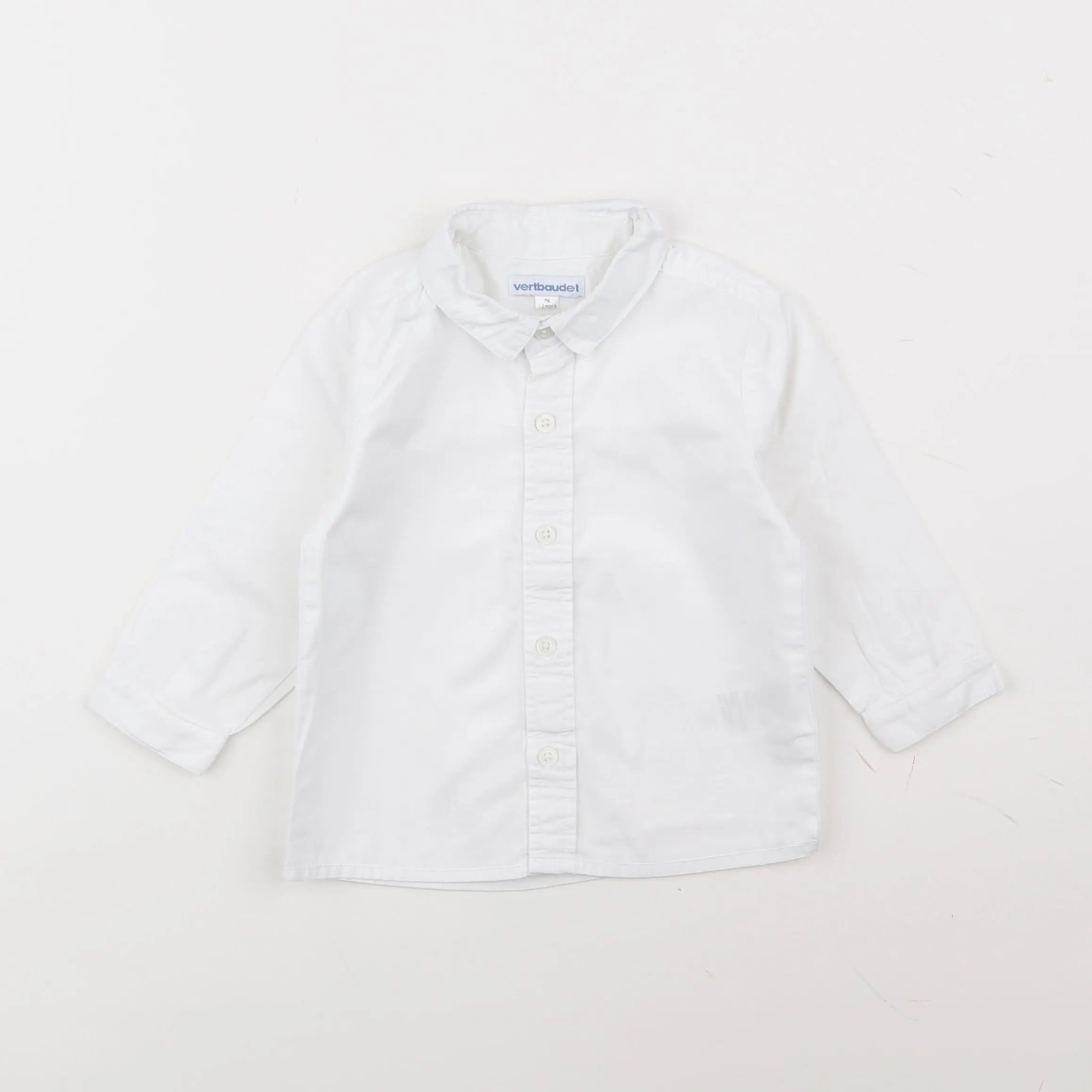 Vertbaudet - chemise blanc - 12 mois
