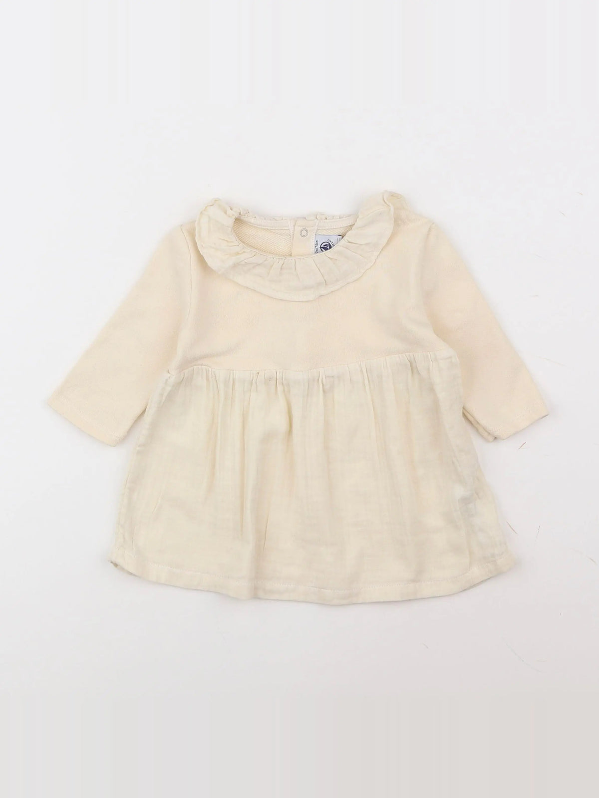 Petit Bateau - robe beige - 12 mois
