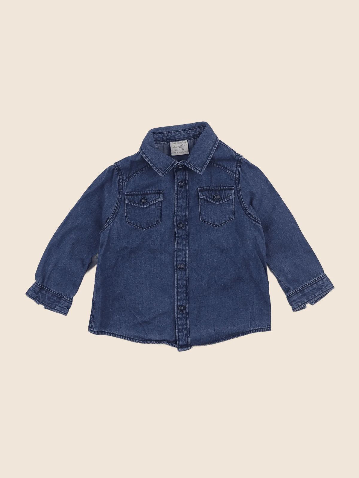 Zara - chemise bleu - 12/18 mois