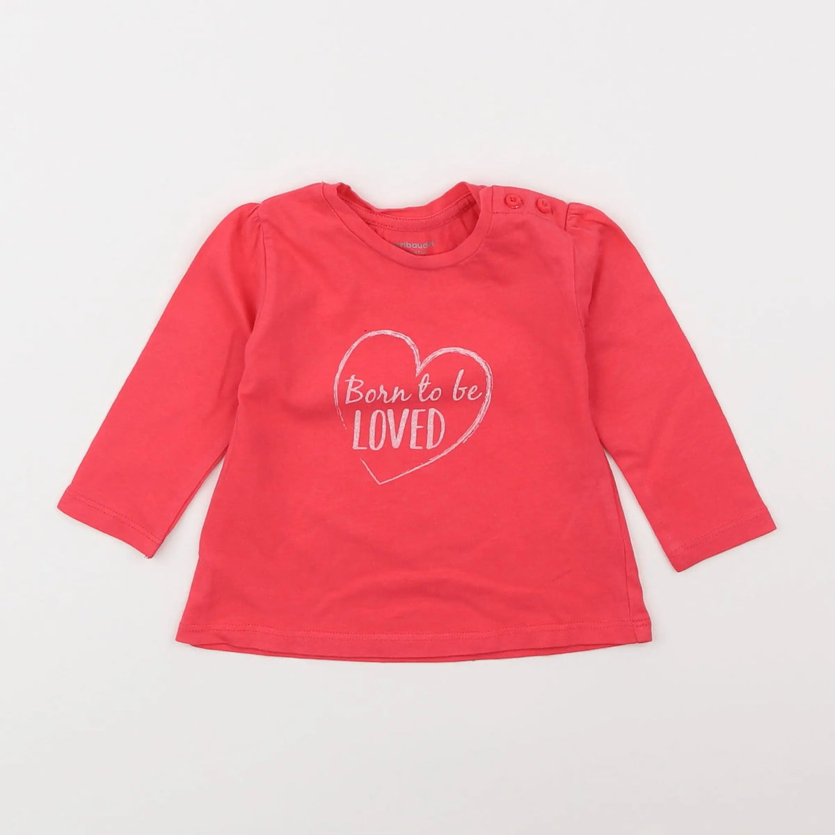 Vertbaudet - tee-shirt rose - 6 mois