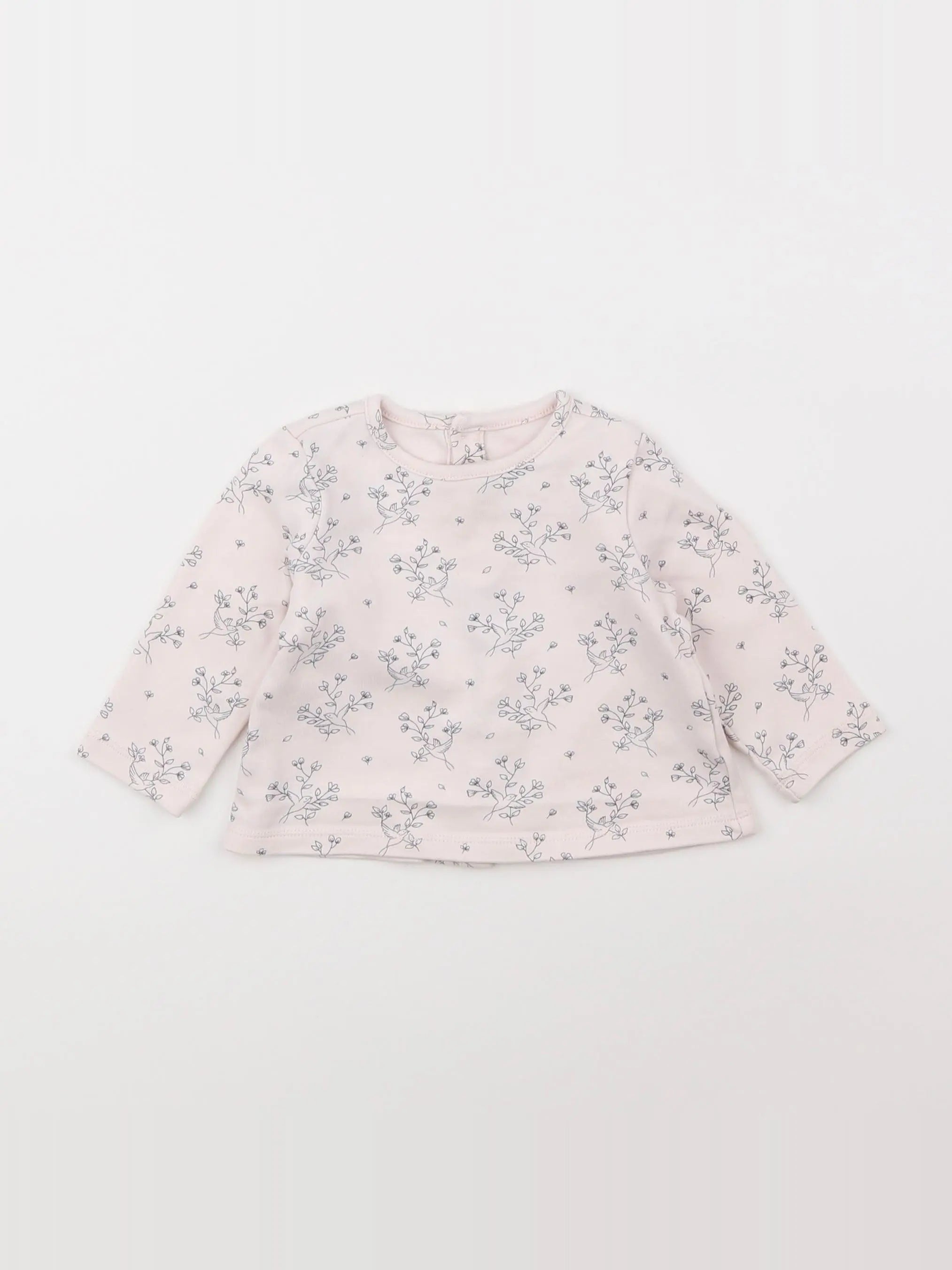 Natalys - tee-shirt rose - 6 mois