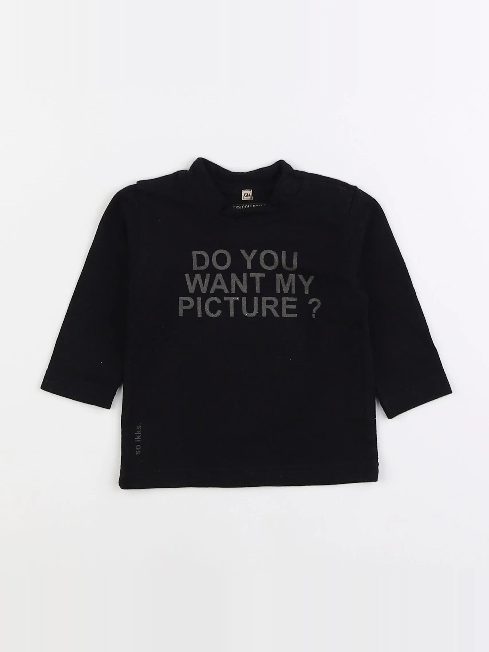 IKKS - tee-shirt noir - 6 mois