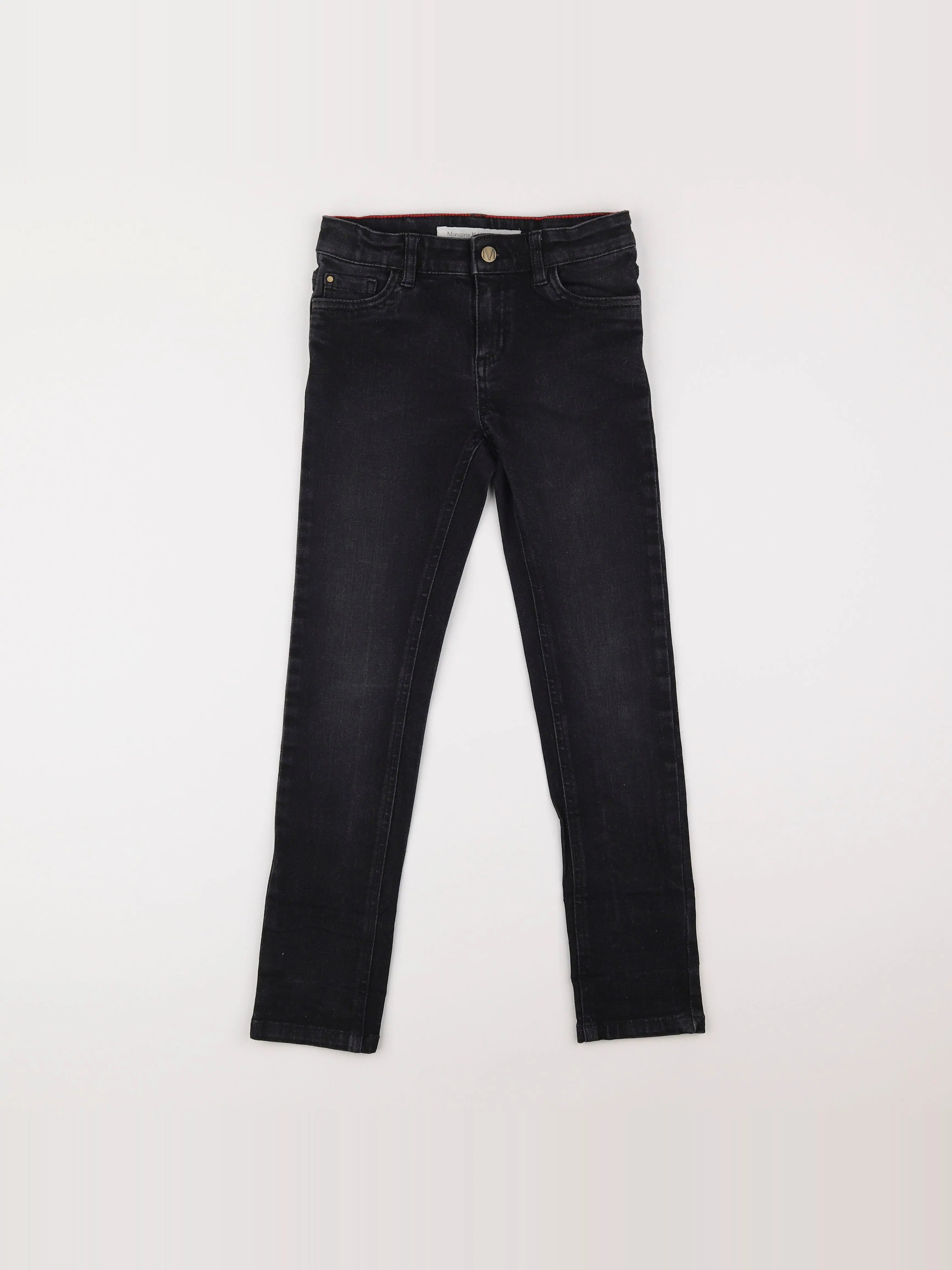 Monoprix - jean noir - 8 ans