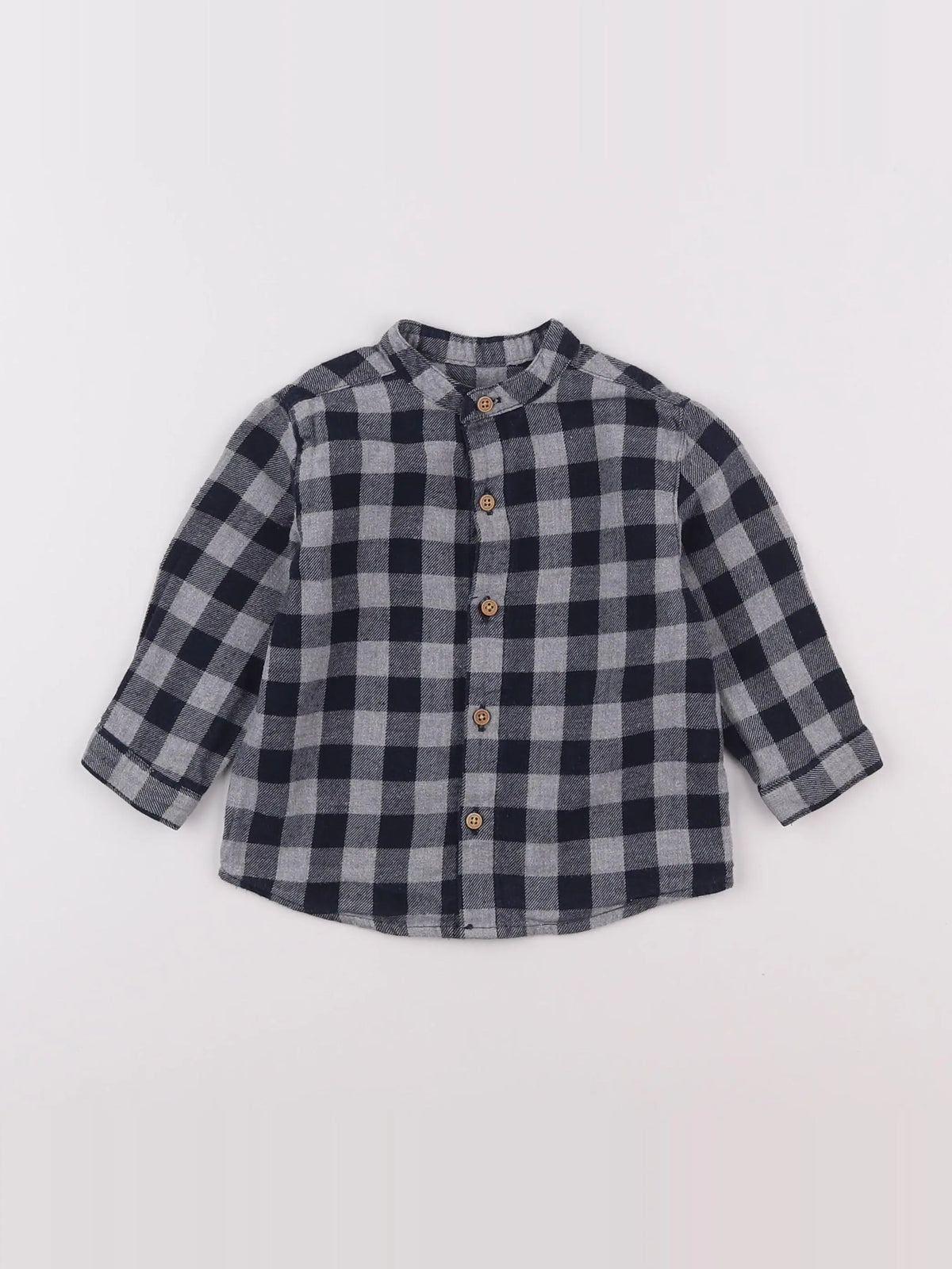 Boutchou - chemise gris - 9 mois