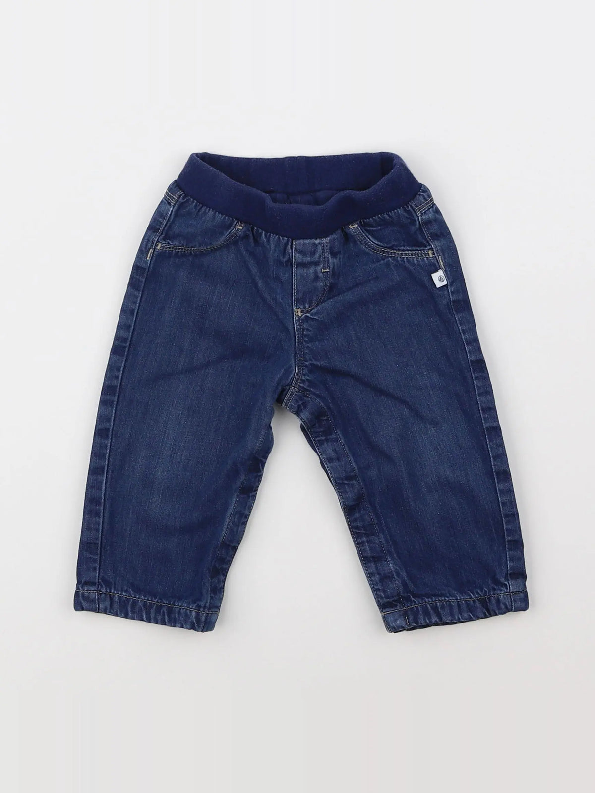 Petit Bateau - jean bleu - 6 mois
