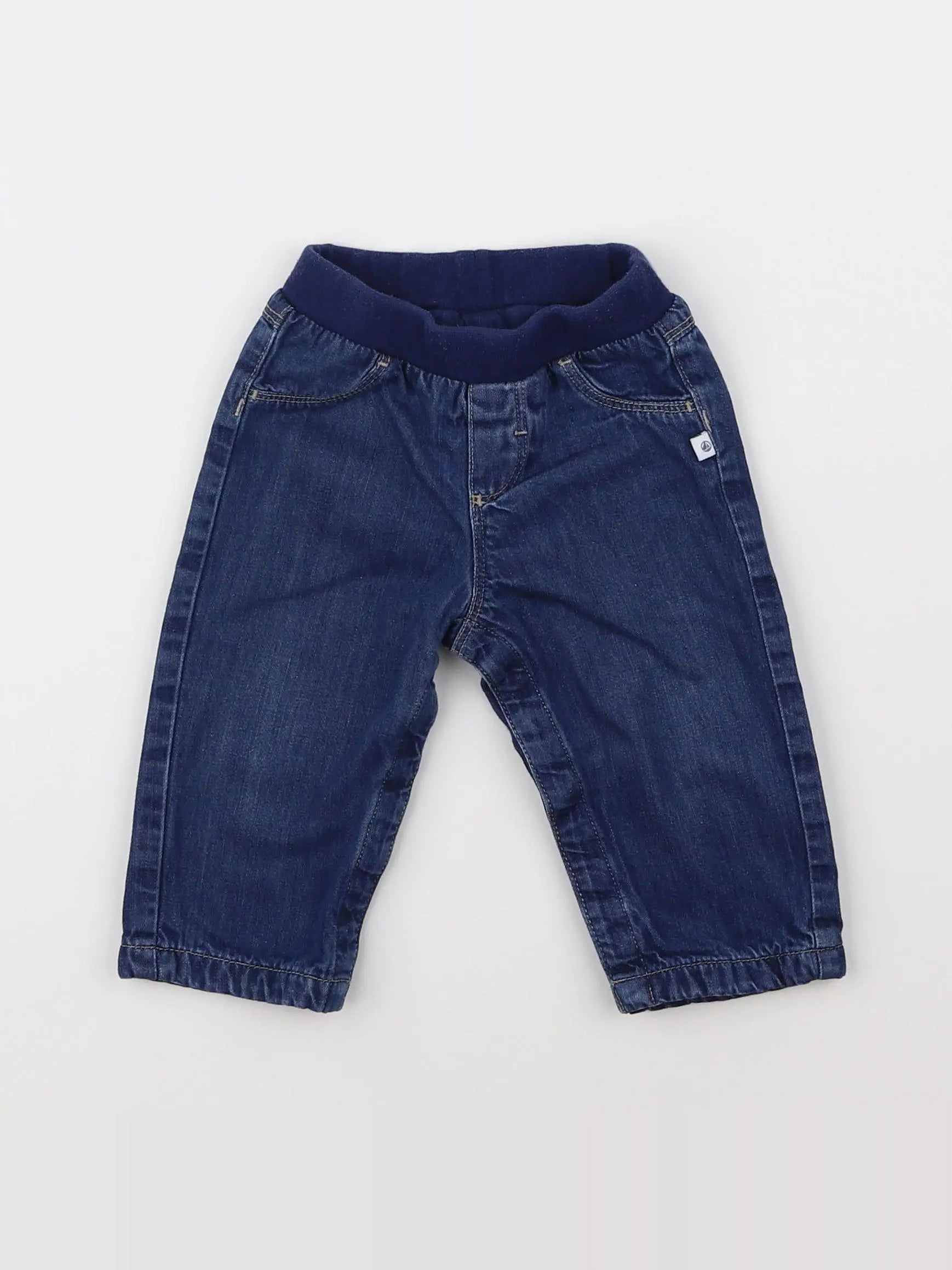 Petit Bateau - jean bleu - 6 mois
