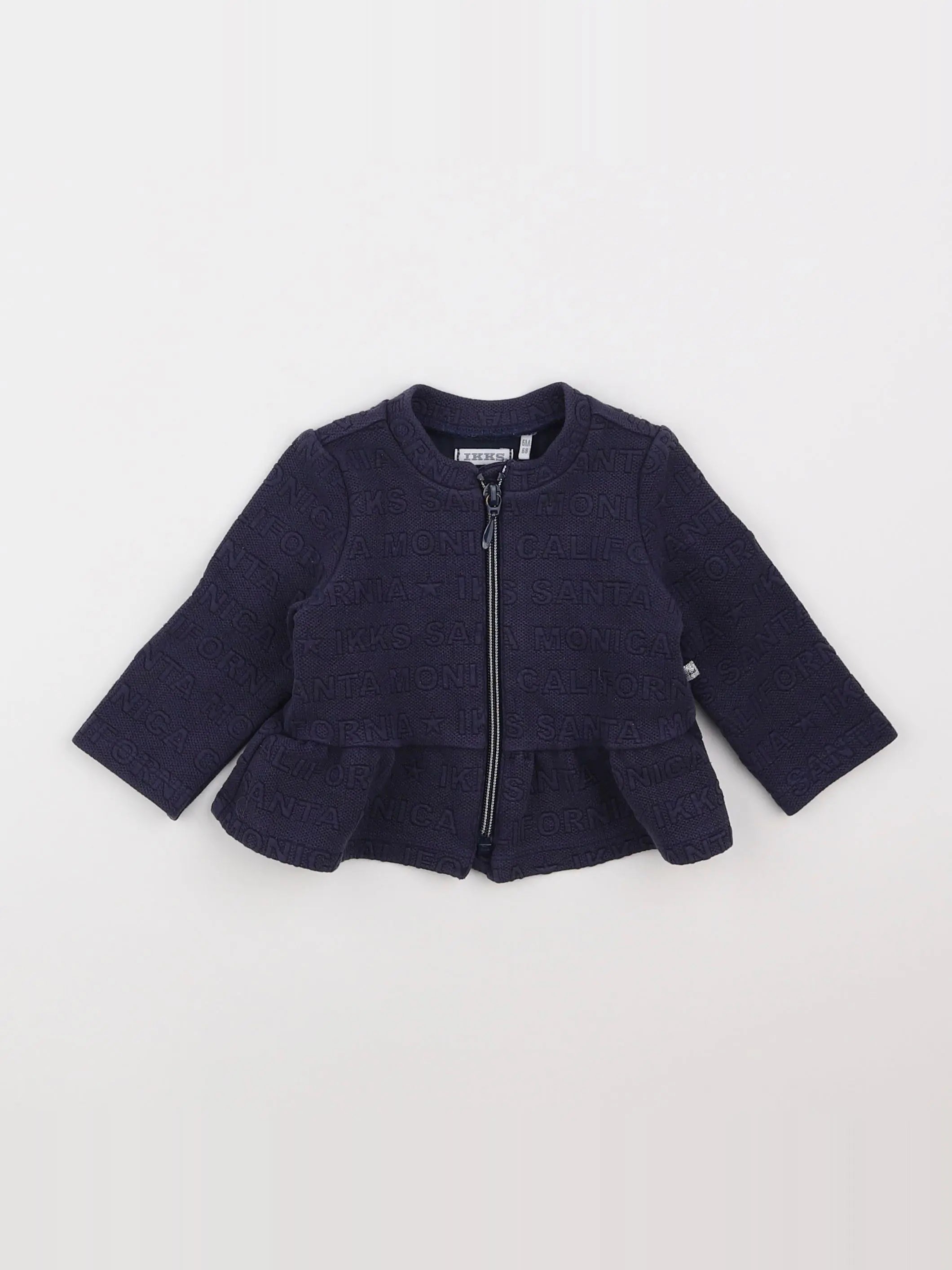 IKKS - veste bleu - 6 mois