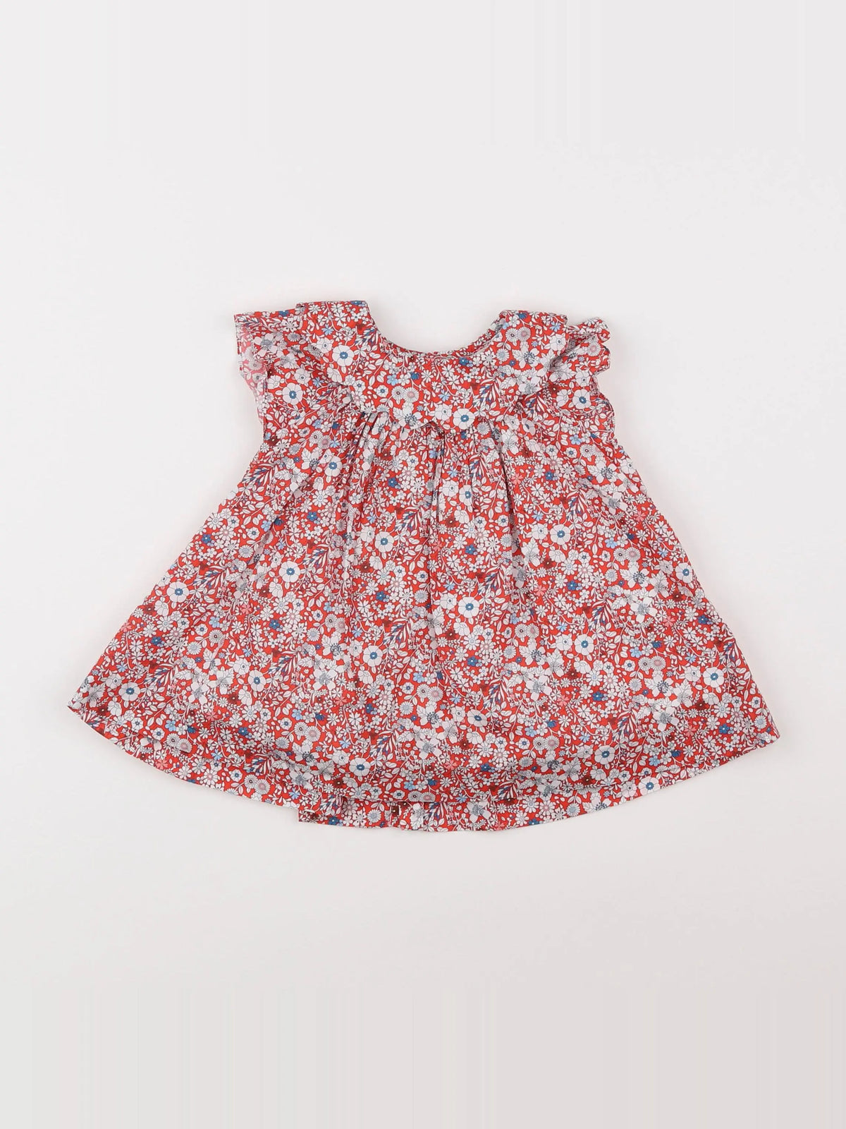 Jacadi - robe liberty rouge - 6 mois