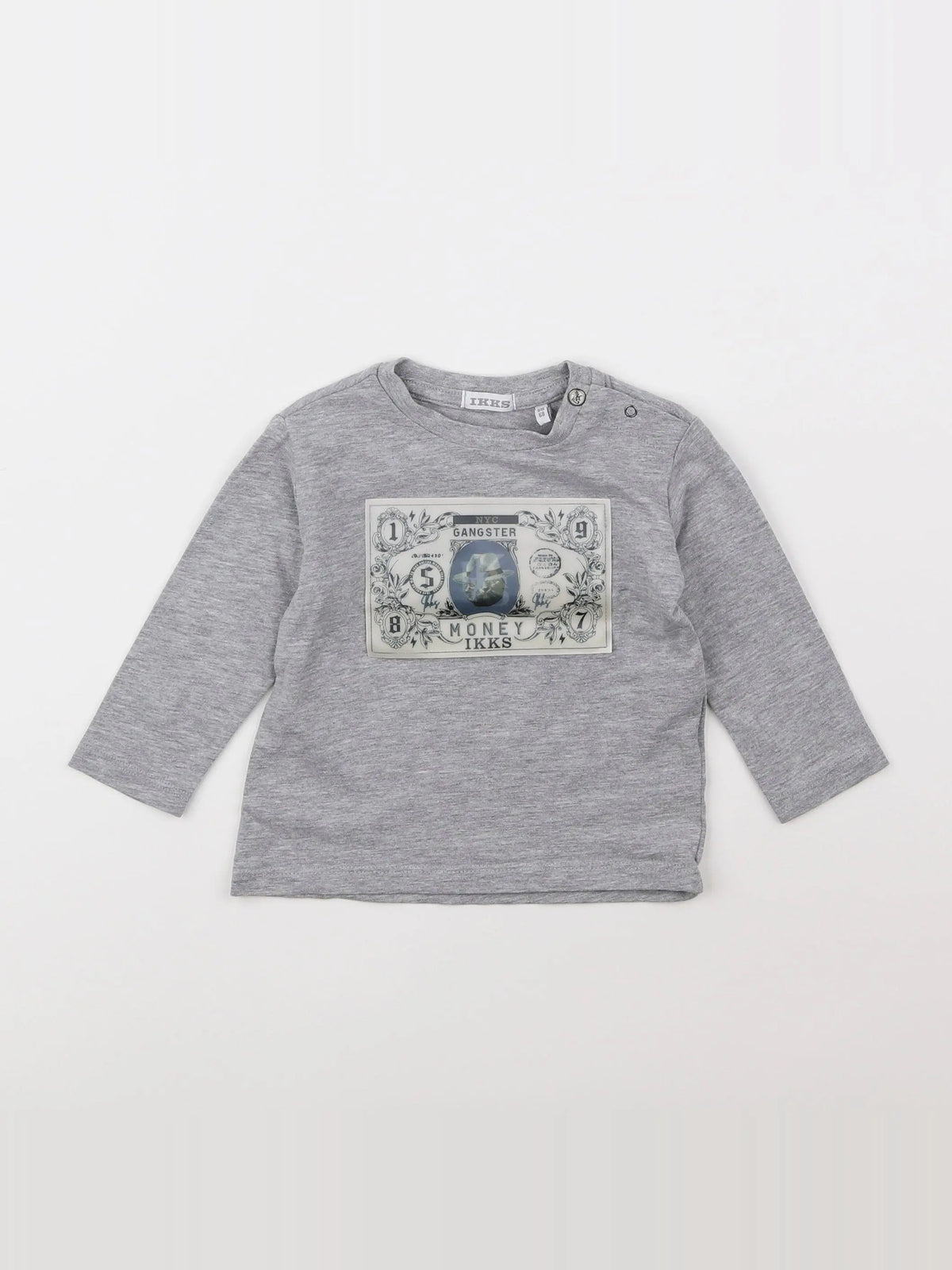IKKS - tee-shirt gris - 6 mois