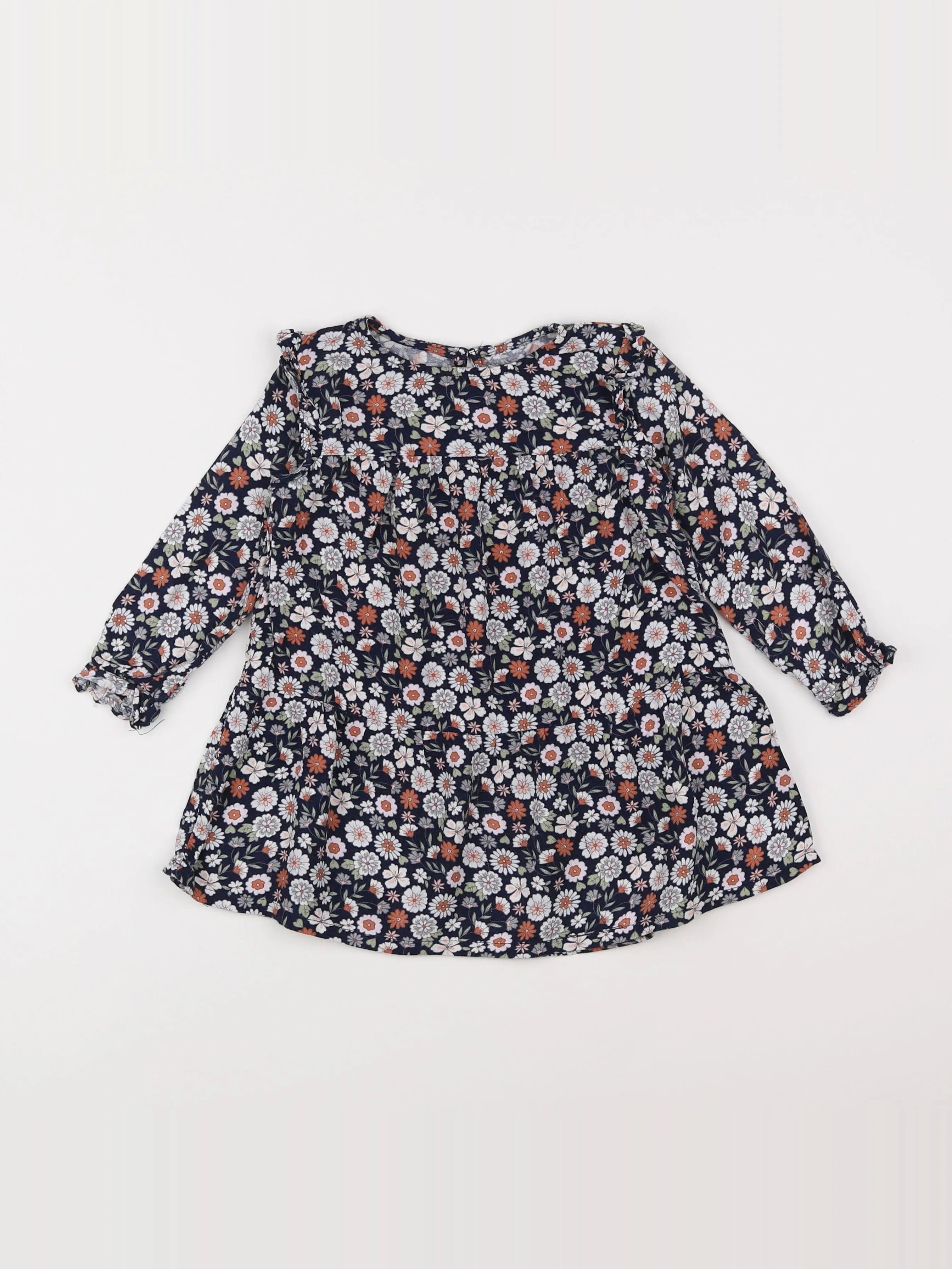 Vertbaudet - robe multicolore - 2 ans