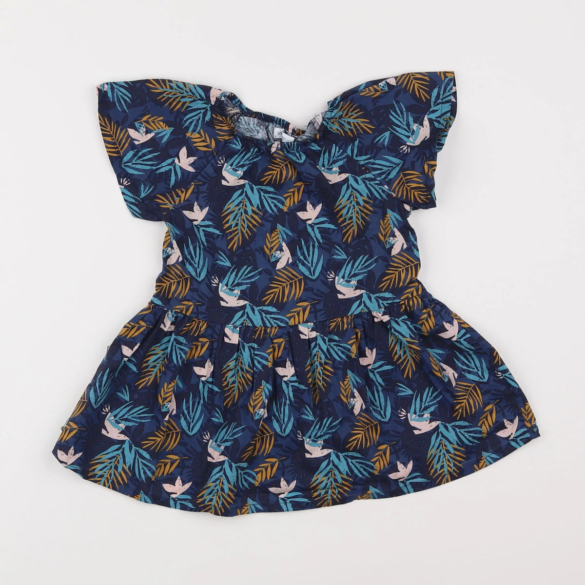 Vertbaudet - robe bleu - 18 mois