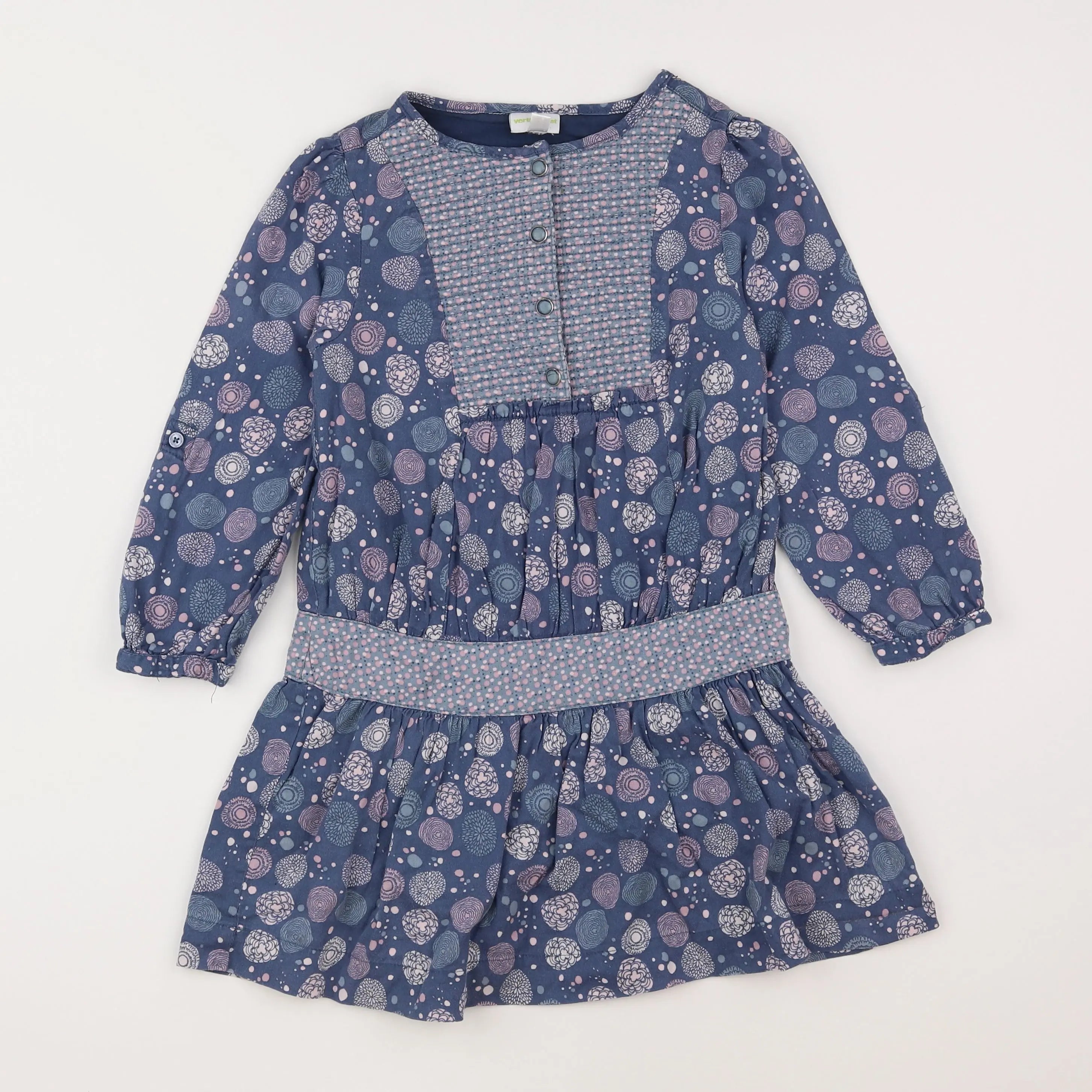 Vertbaudet - robe bleu - 6 ans