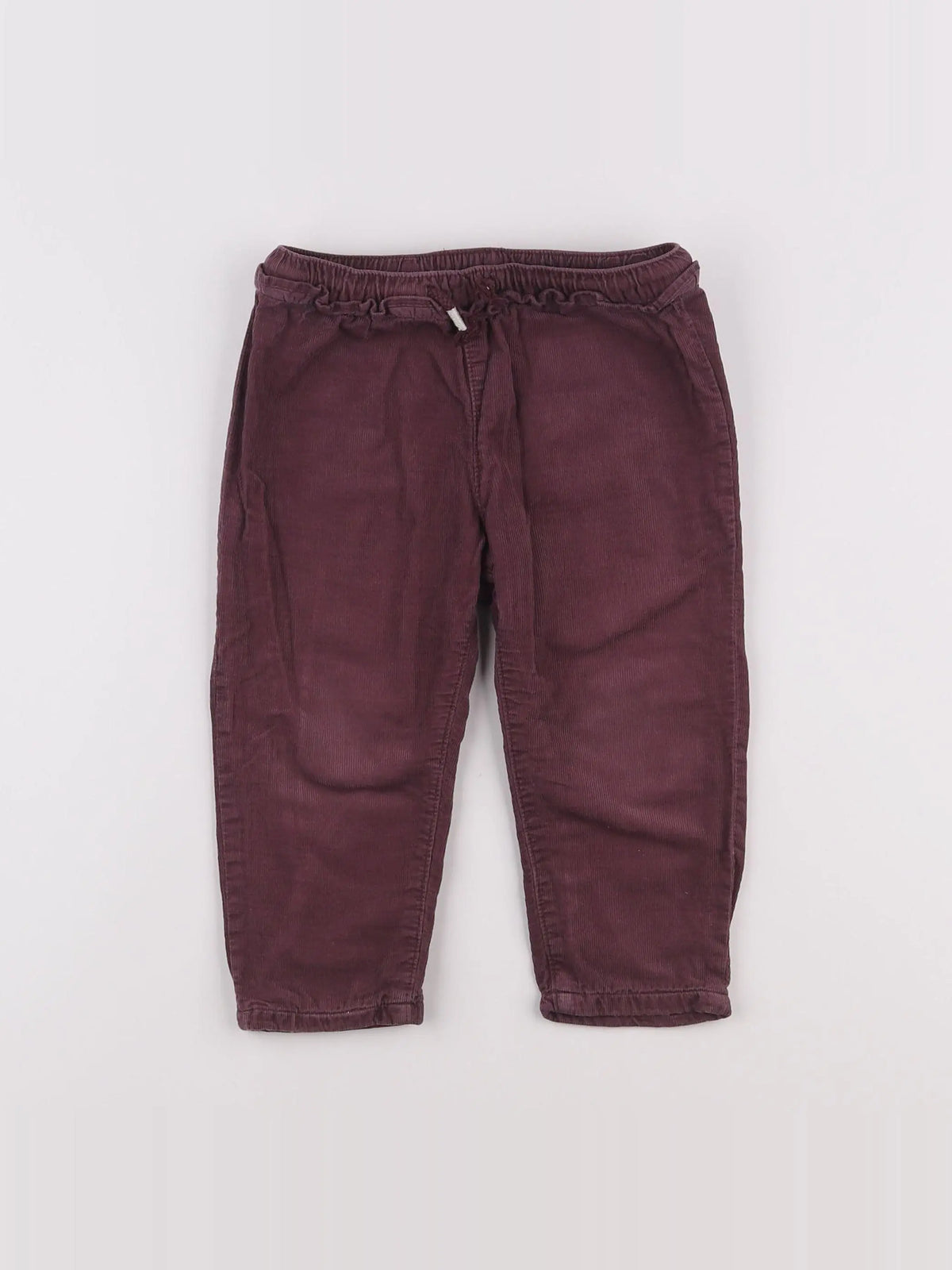 H&M - pantalon rouge - 9/12 mois