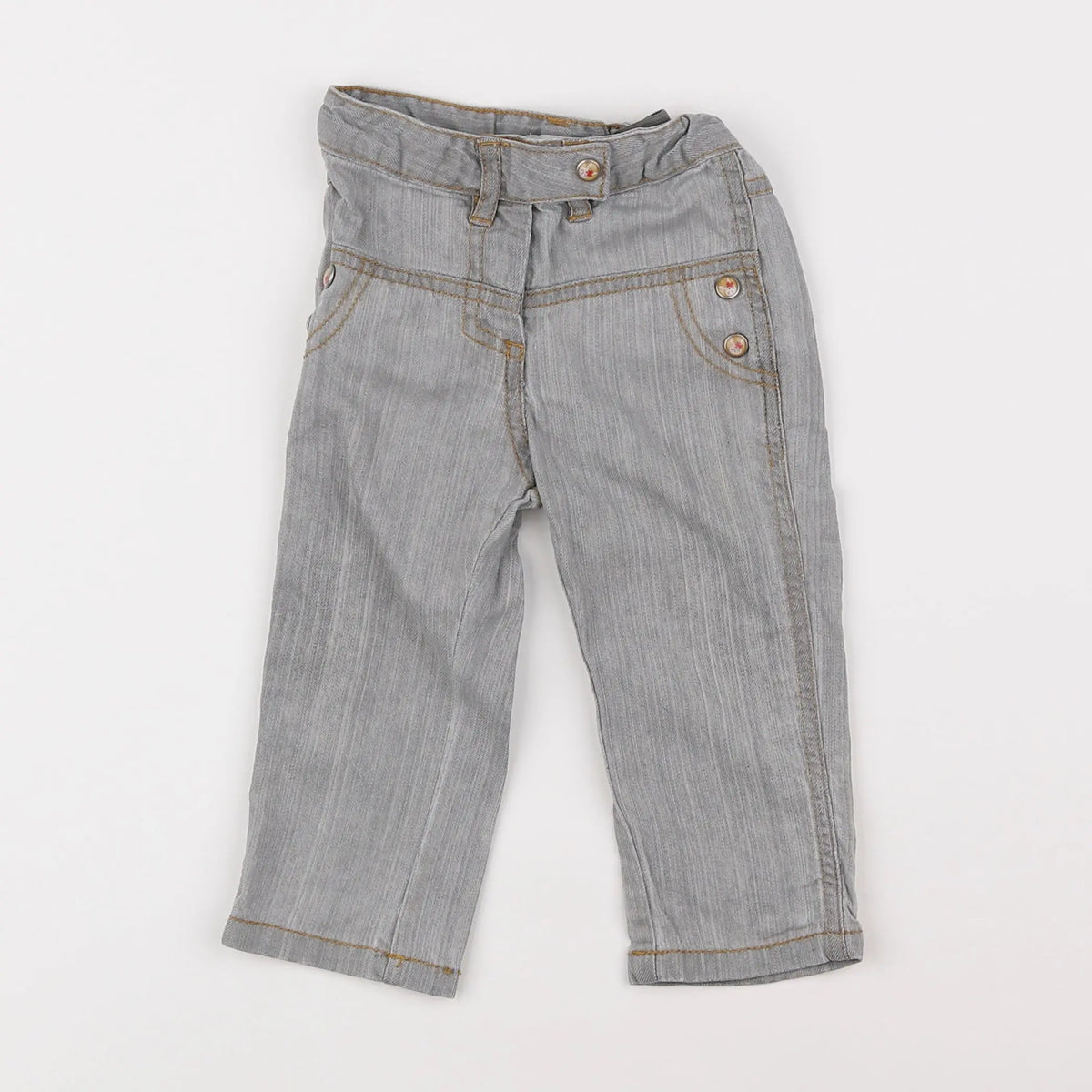 Vertbaudet - pantalon gris - 12 mois