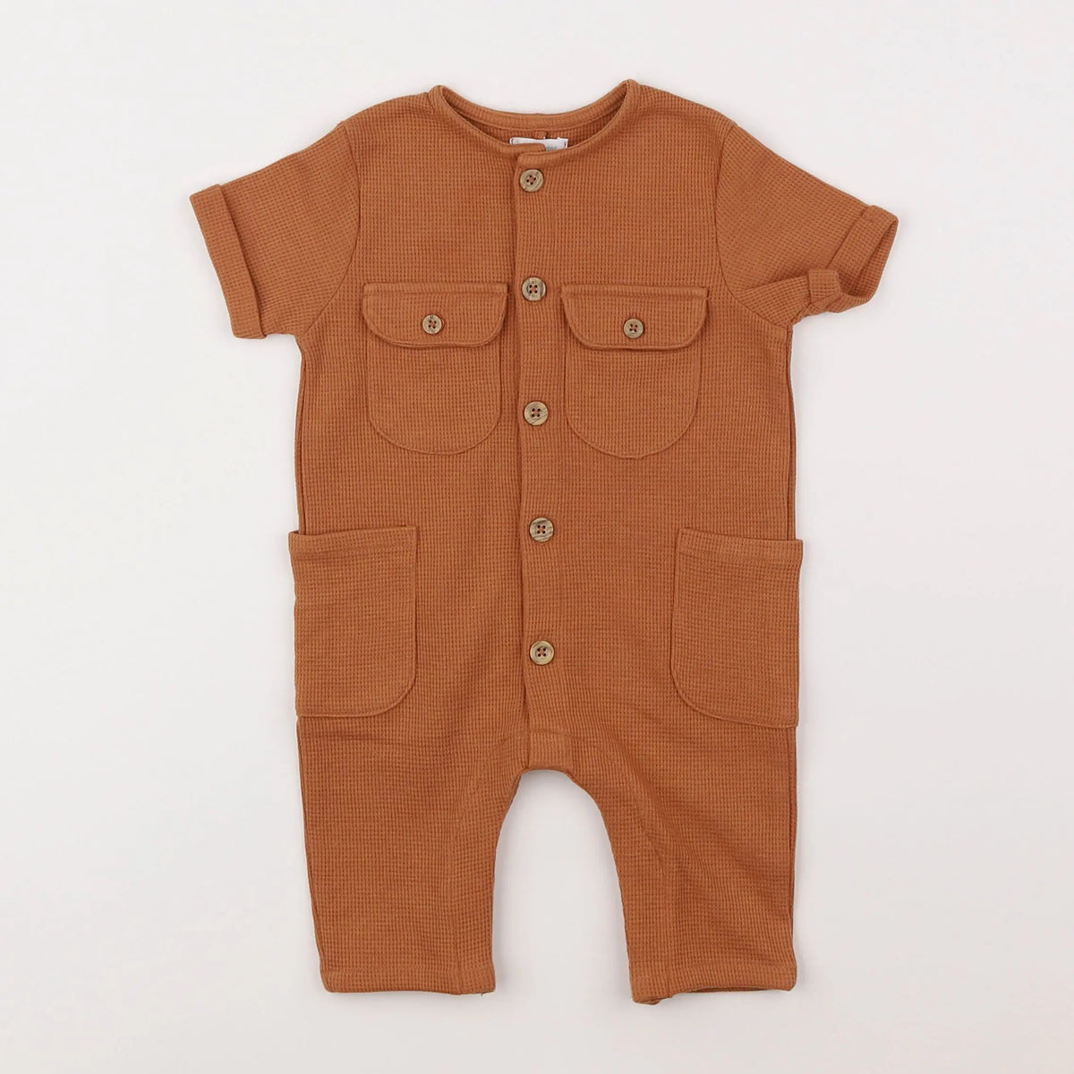 Vertbaudet - combinaison marron - 6 mois