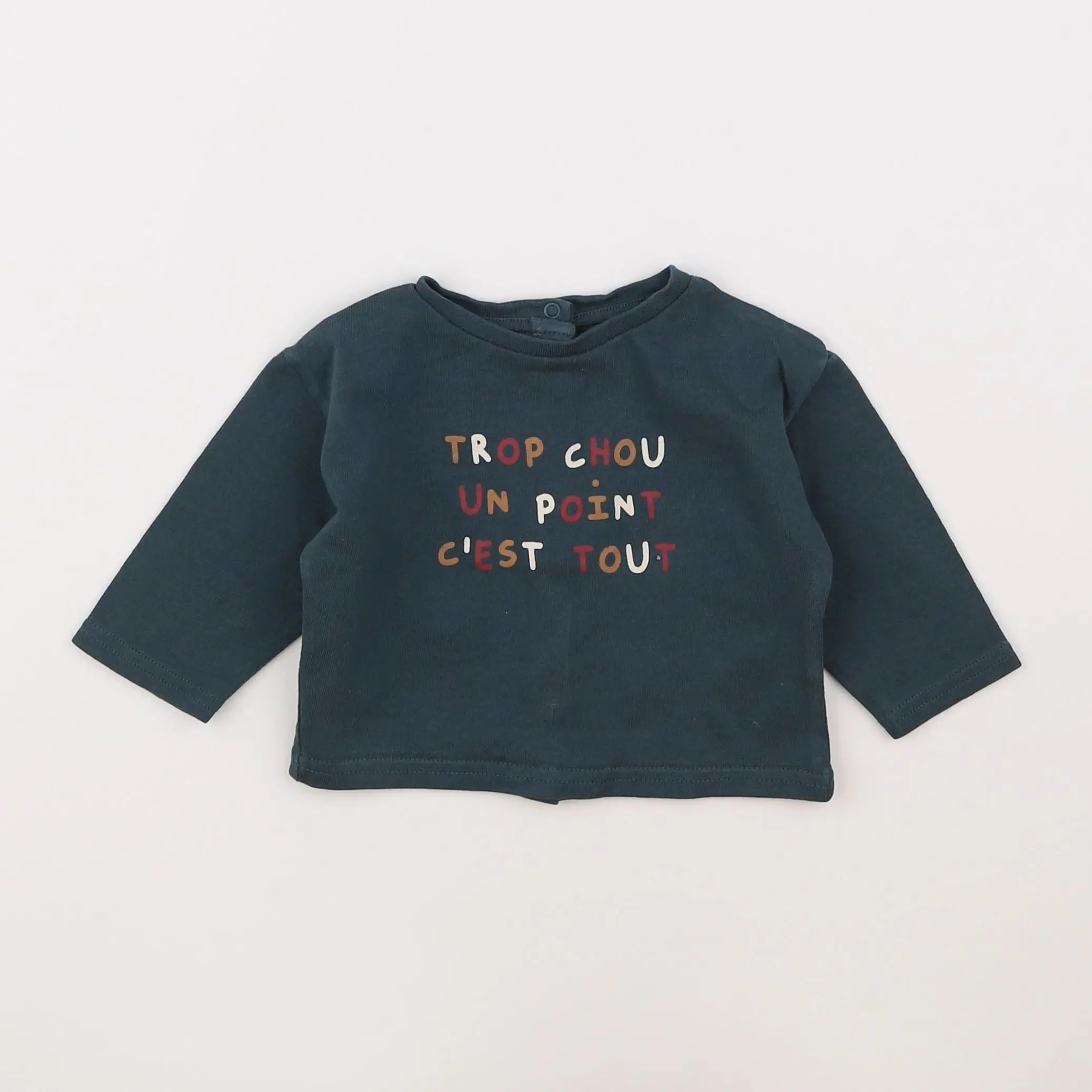 Vertbaudet - tee-shirt gris - 6 mois