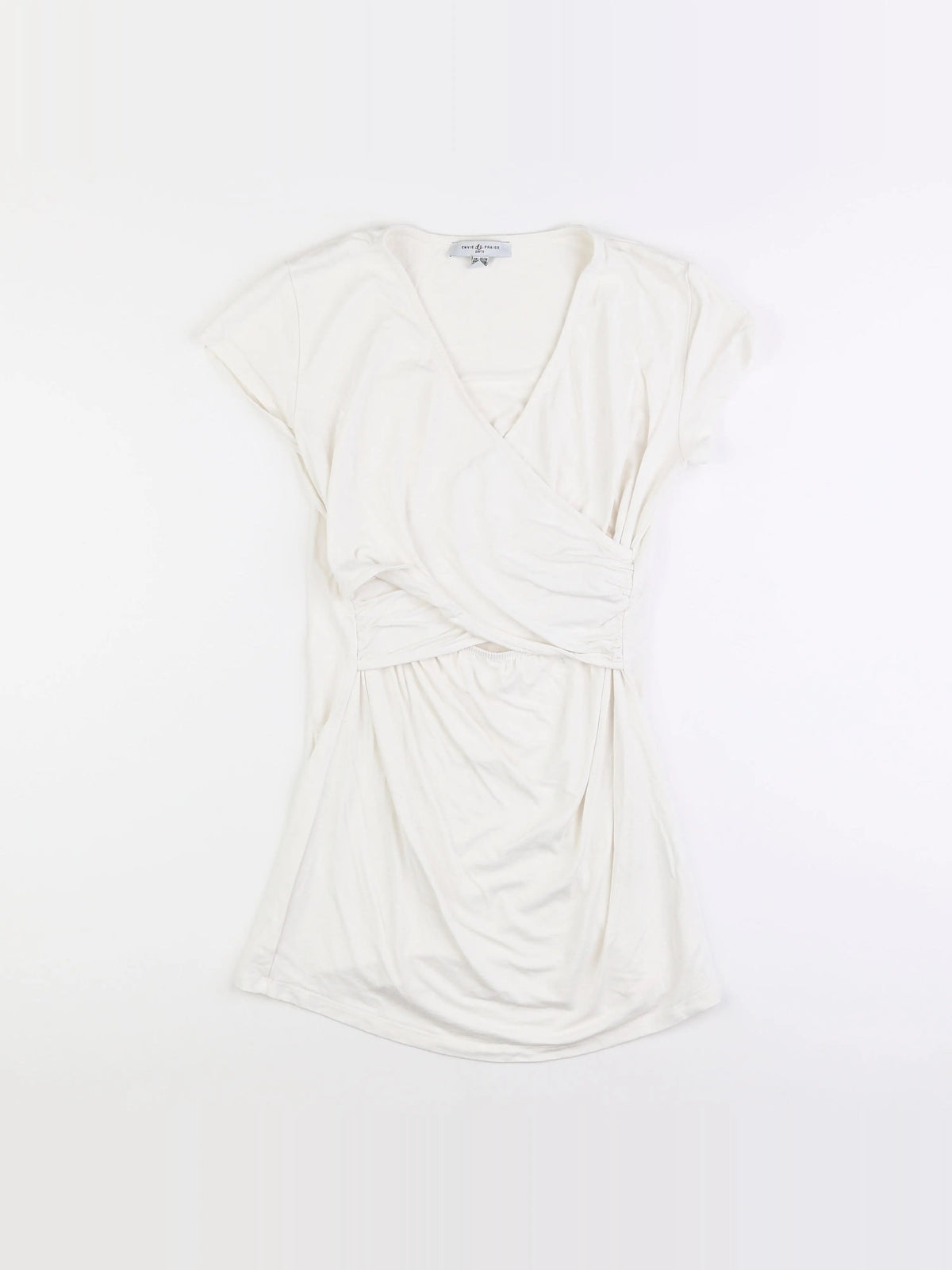 Envie de fraise - tee-shirt grossesse, allaitement blanc - 36 à 38