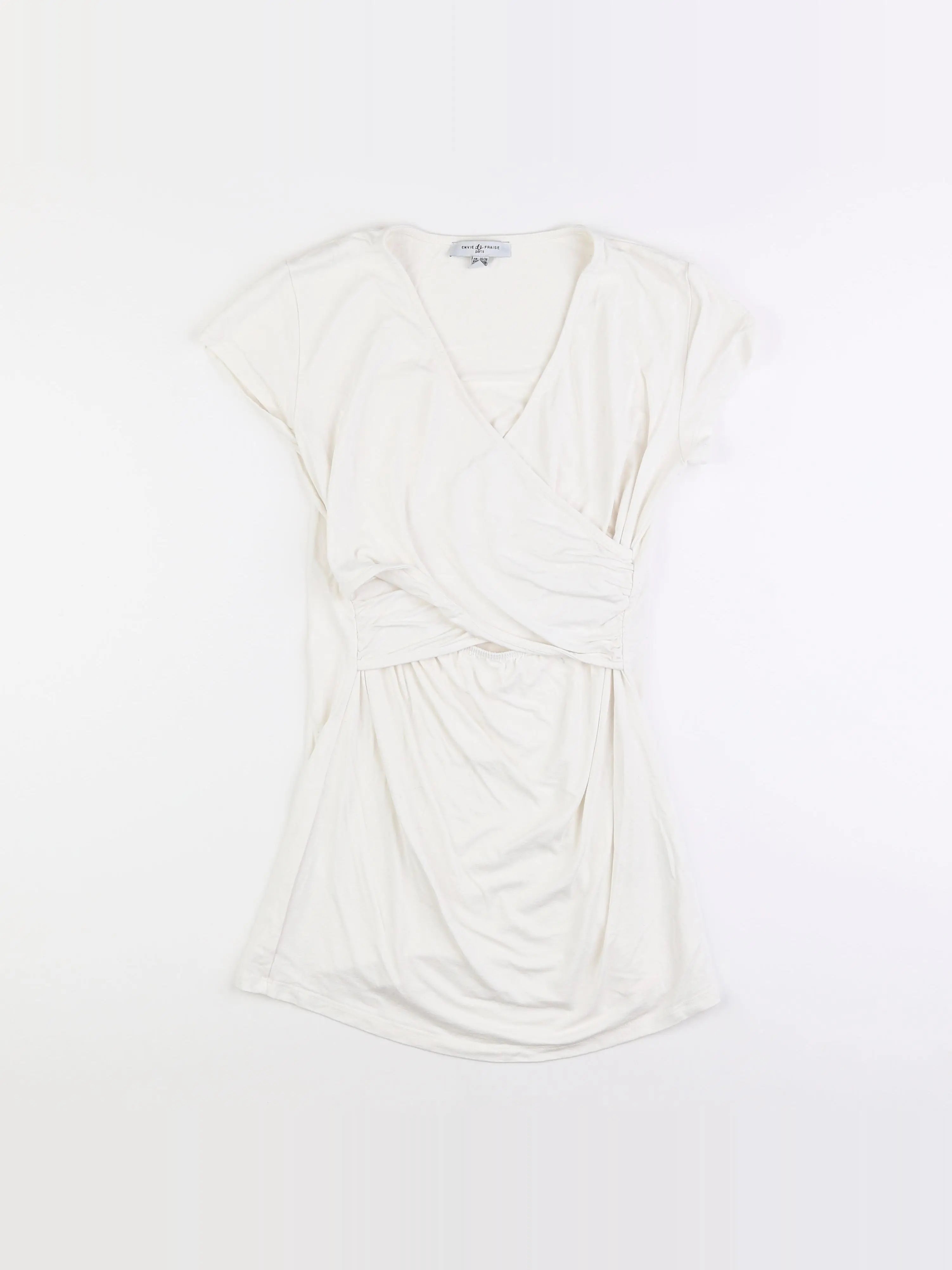 Envie de fraise - tee-shirt grossesse, allaitement blanc - 36 à 38