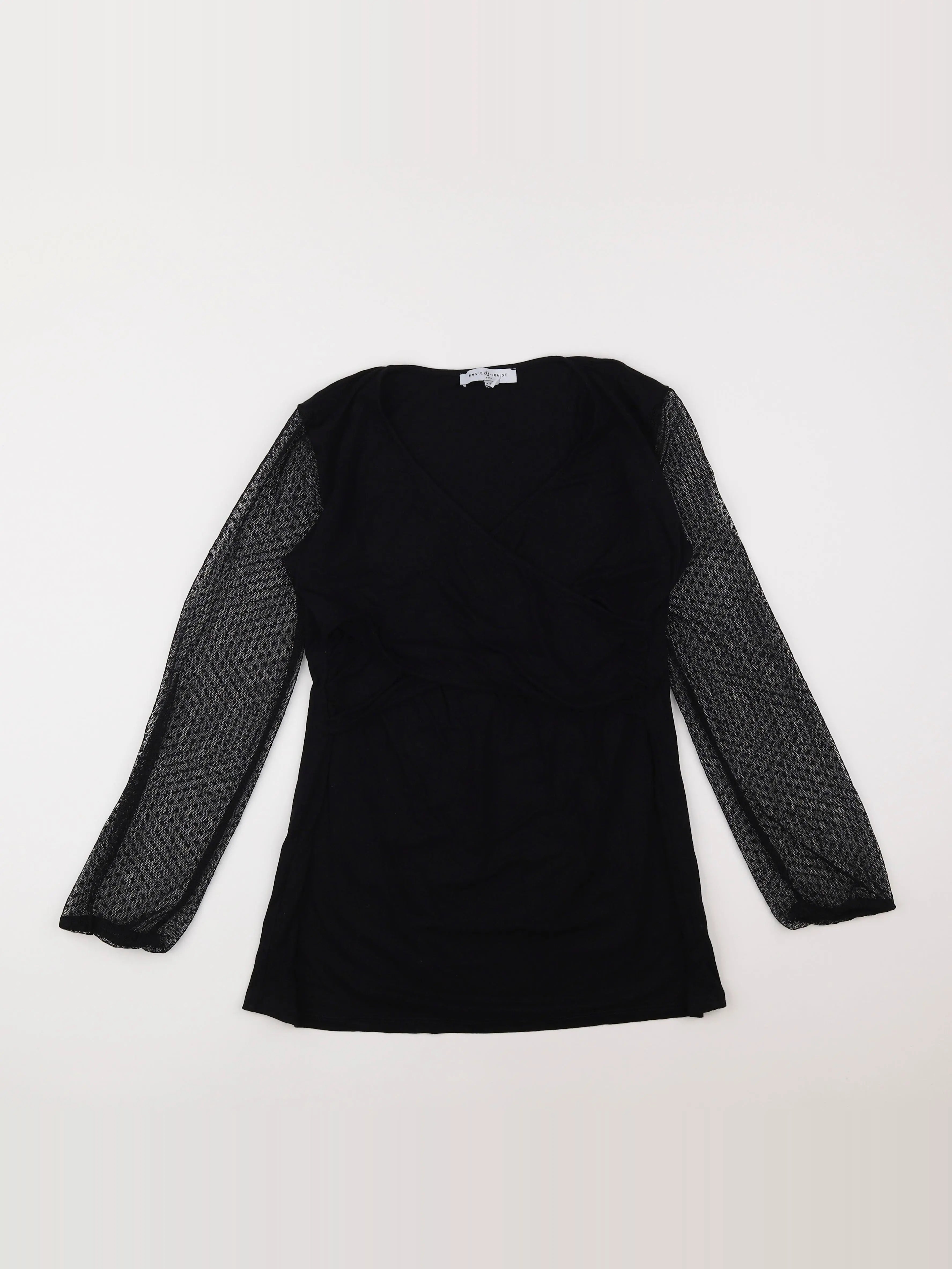 Envie de fraise - tee-shirt grossesse noir - 38 à 40