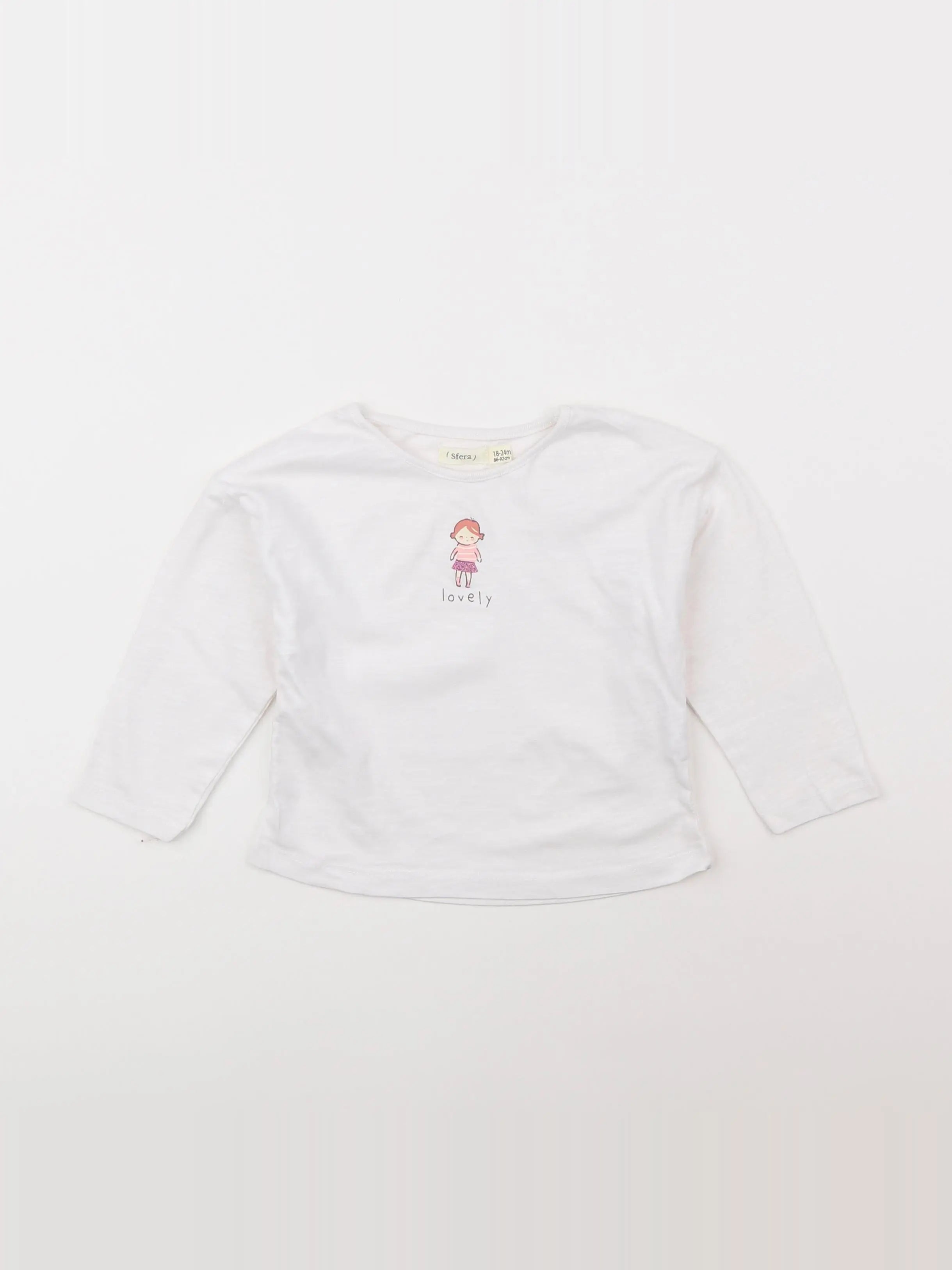 Sfera - tee-shirt blanc - 18 mois à 2 ans