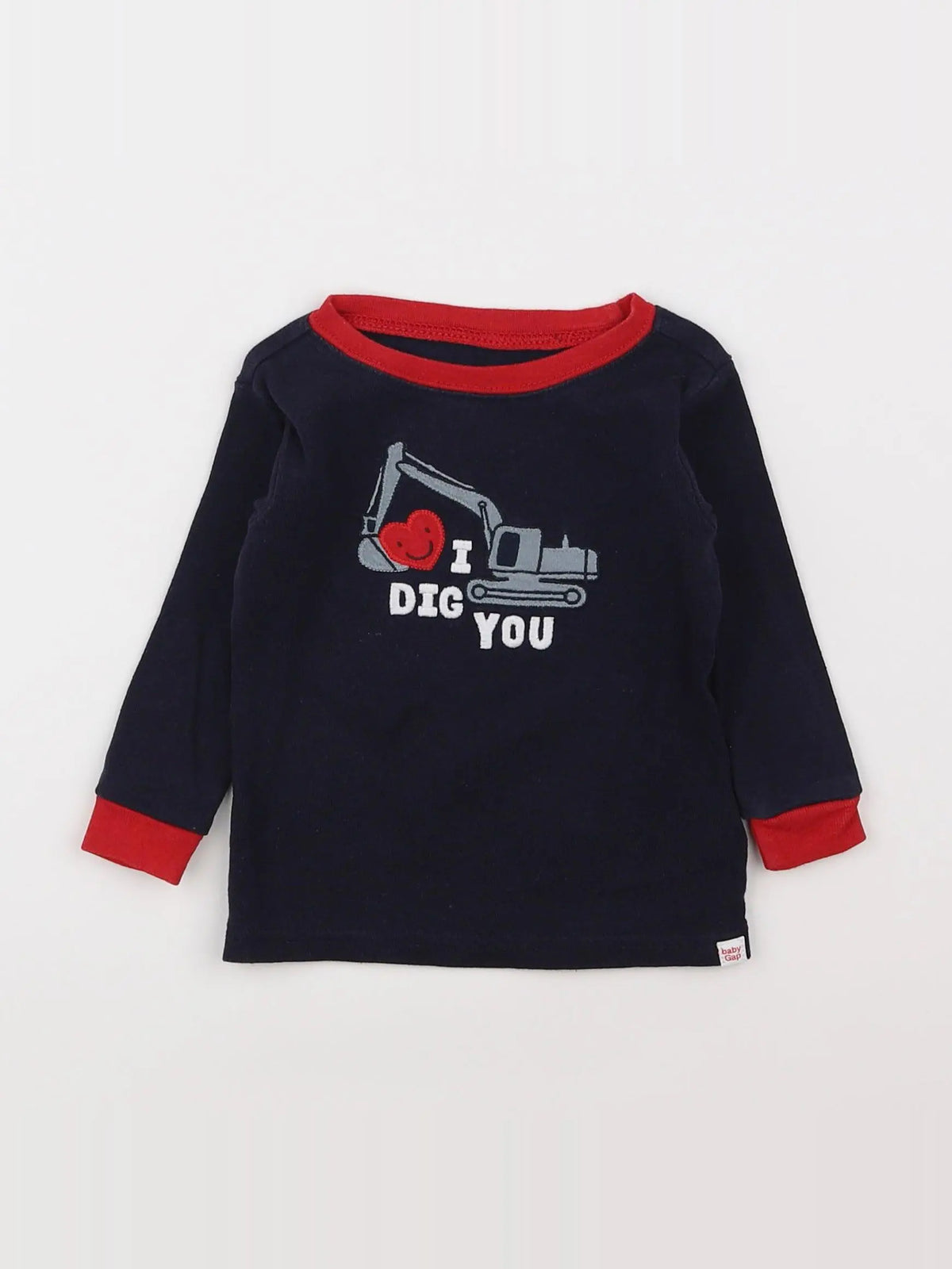 GAP - maillot de corps bleu - 6/12 mois