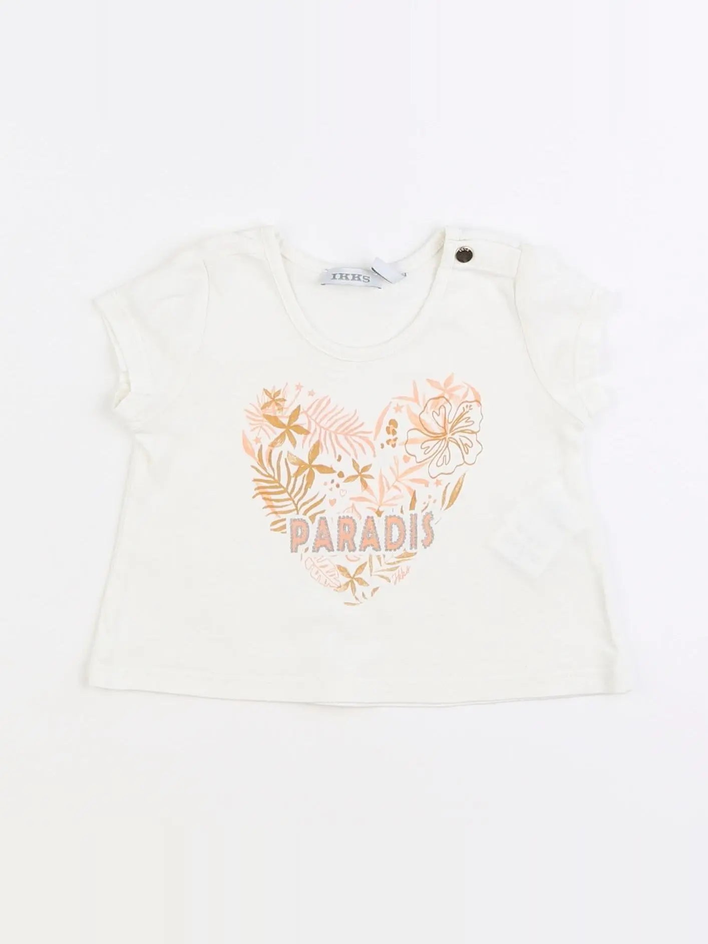 IKKS - tee-shirt blanc - 3 mois