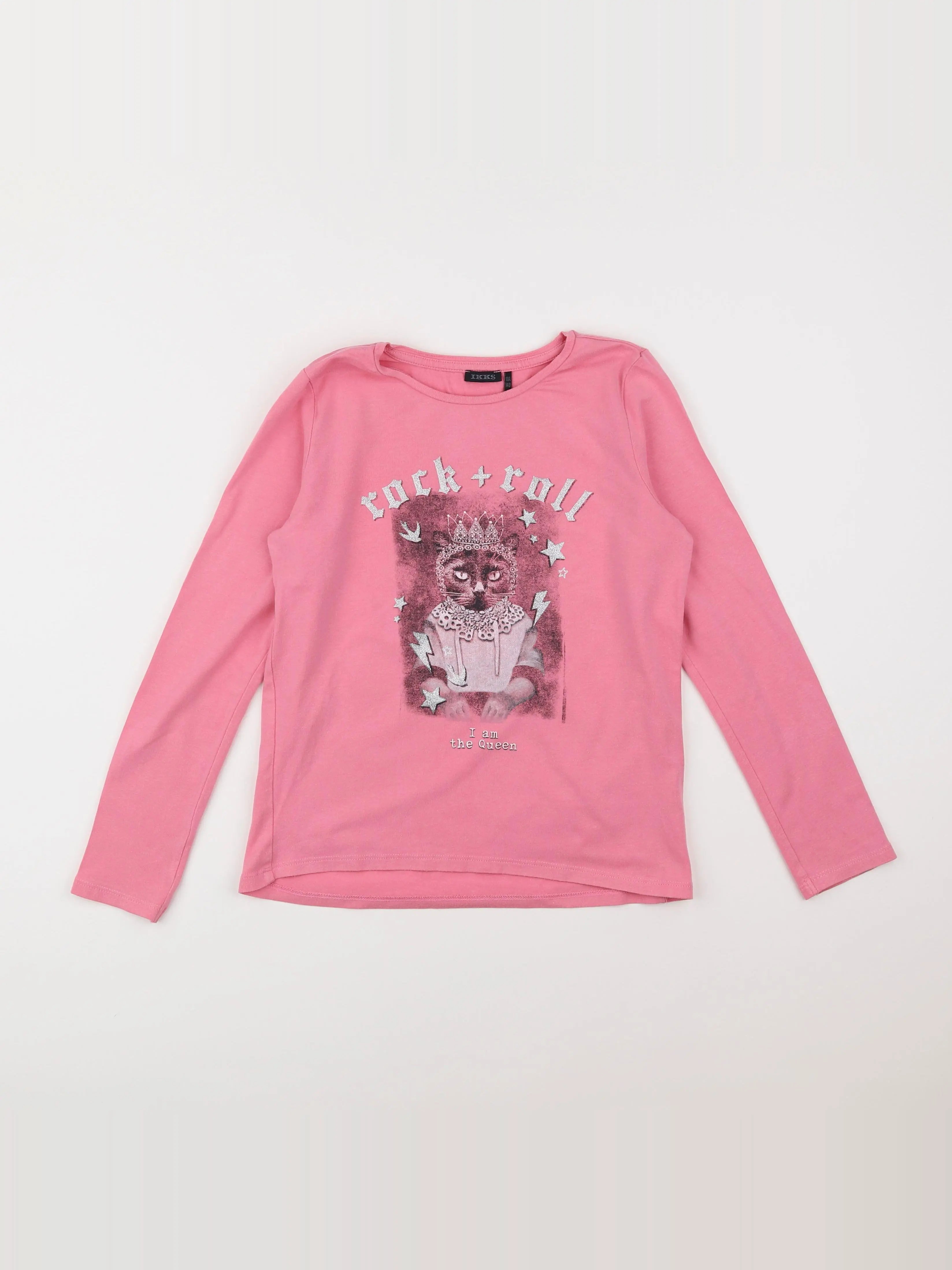 IKKS - tee-shirt rose - 10 ans