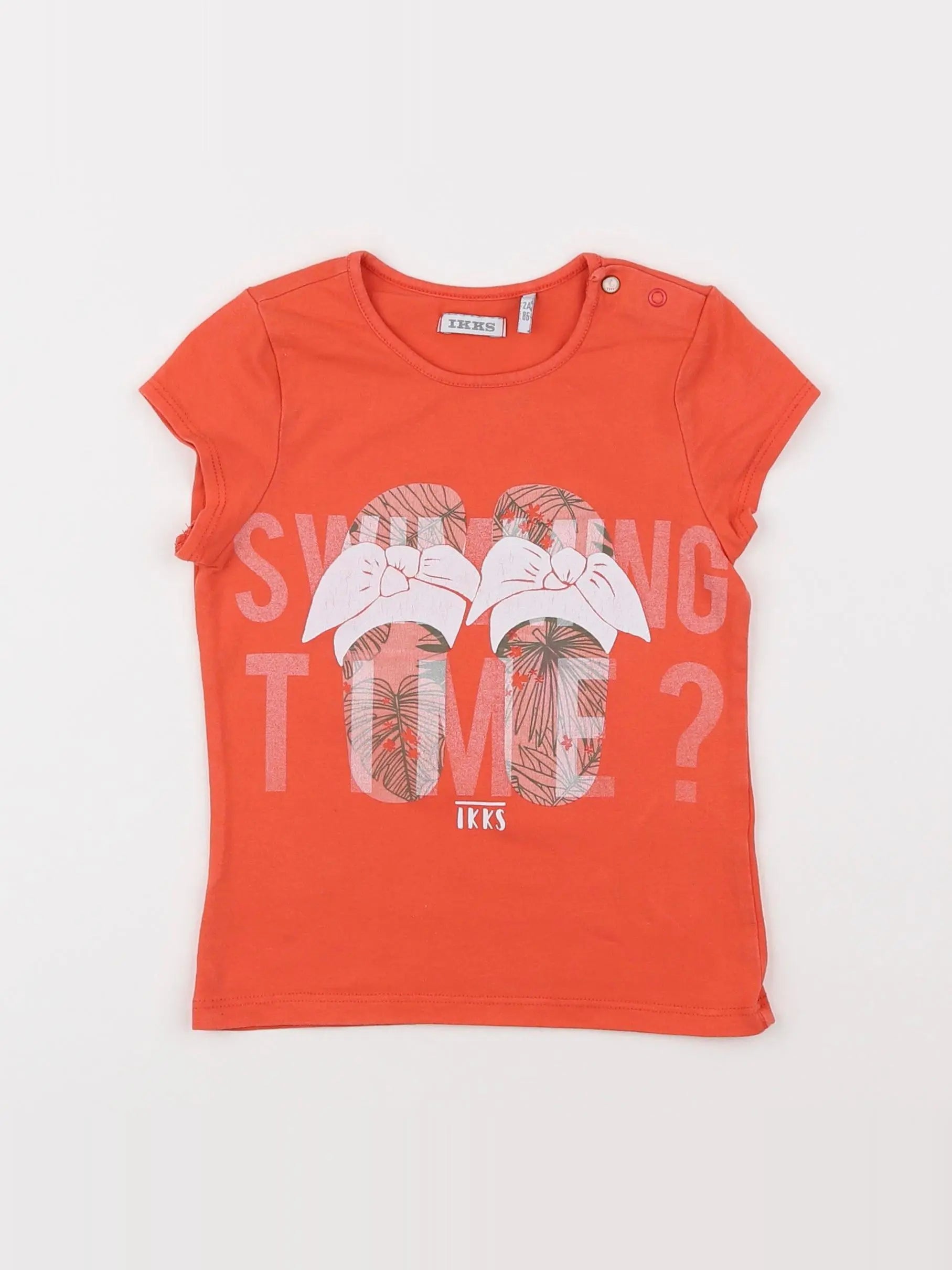 IKKS - tee-shirt orange - 2 ans